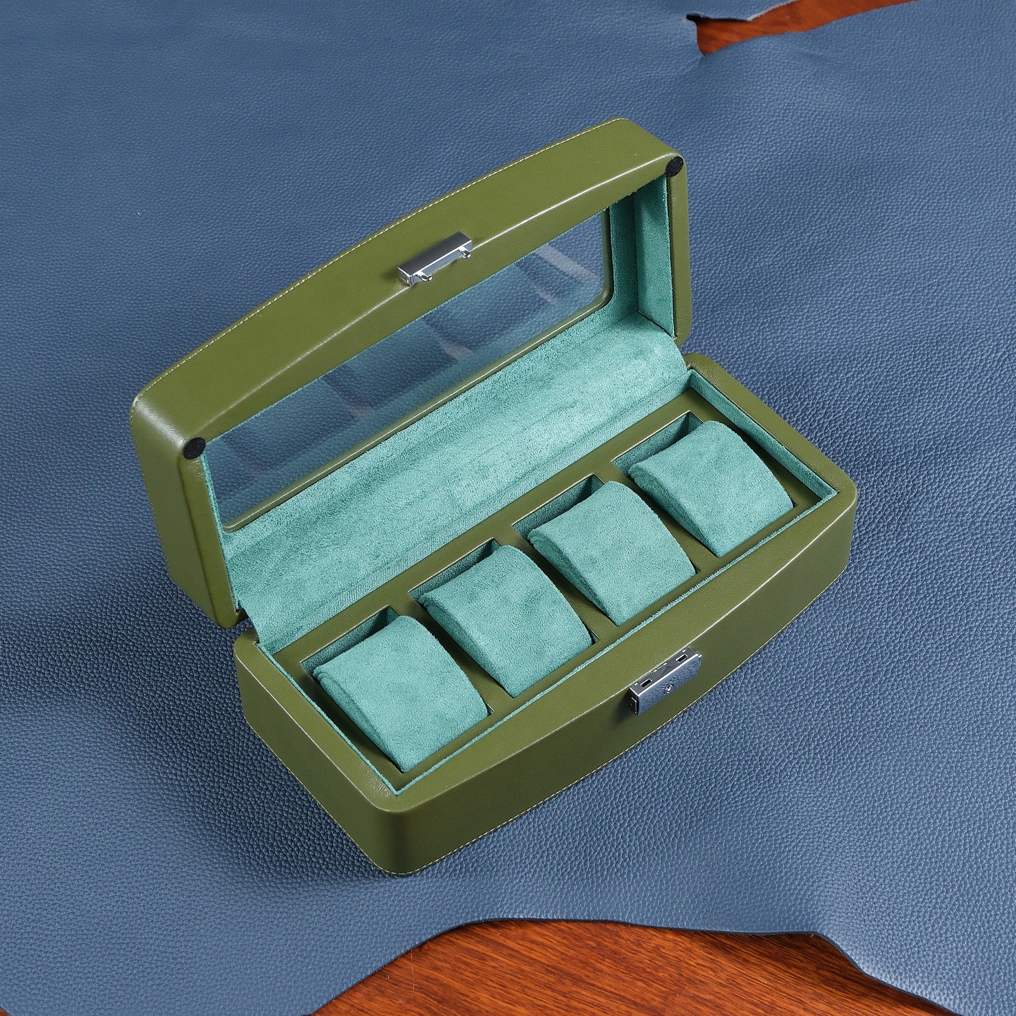 4-SLOT WATCH DISPLAY BOX