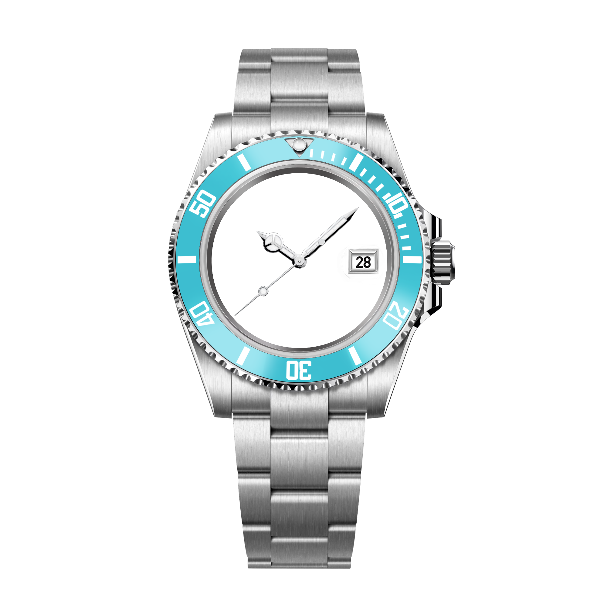 RELOJ CLÁSICO HYDROCORE PLATA PERSONALIZABLE