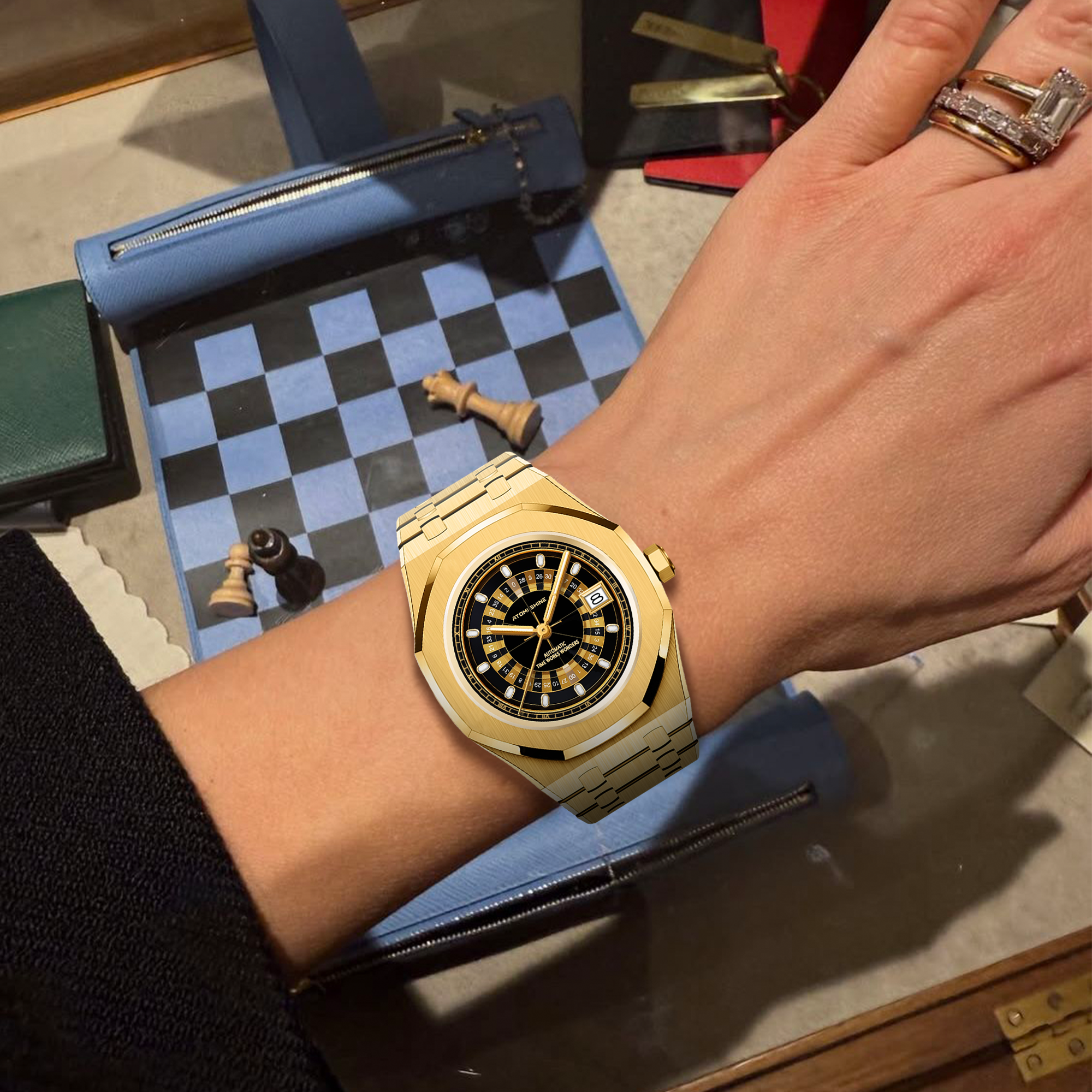 RELOJ CLÁSICO OCTAFORMA