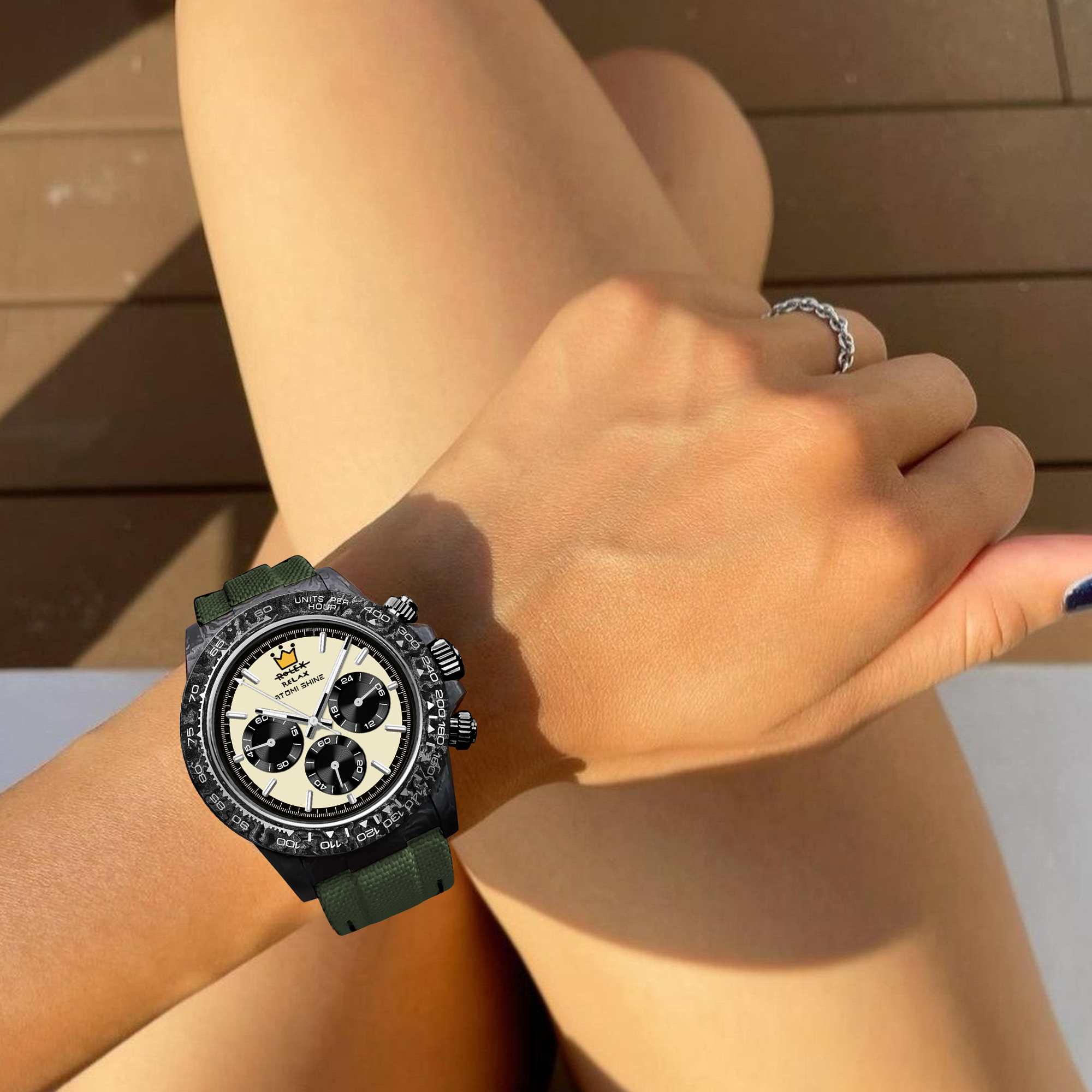 VELOCIREX MONTRE EN FIBRE DE CARBONE