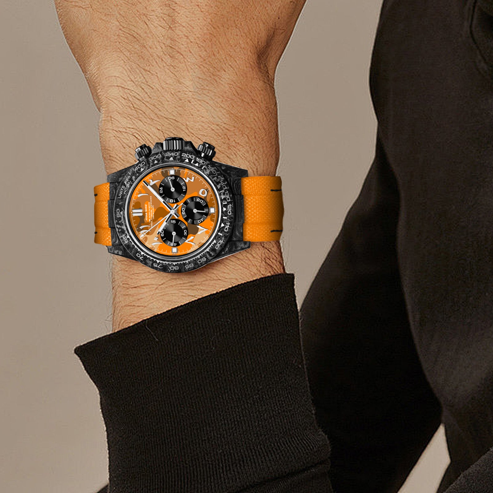 Reloj de fibra de carbono Velocirex