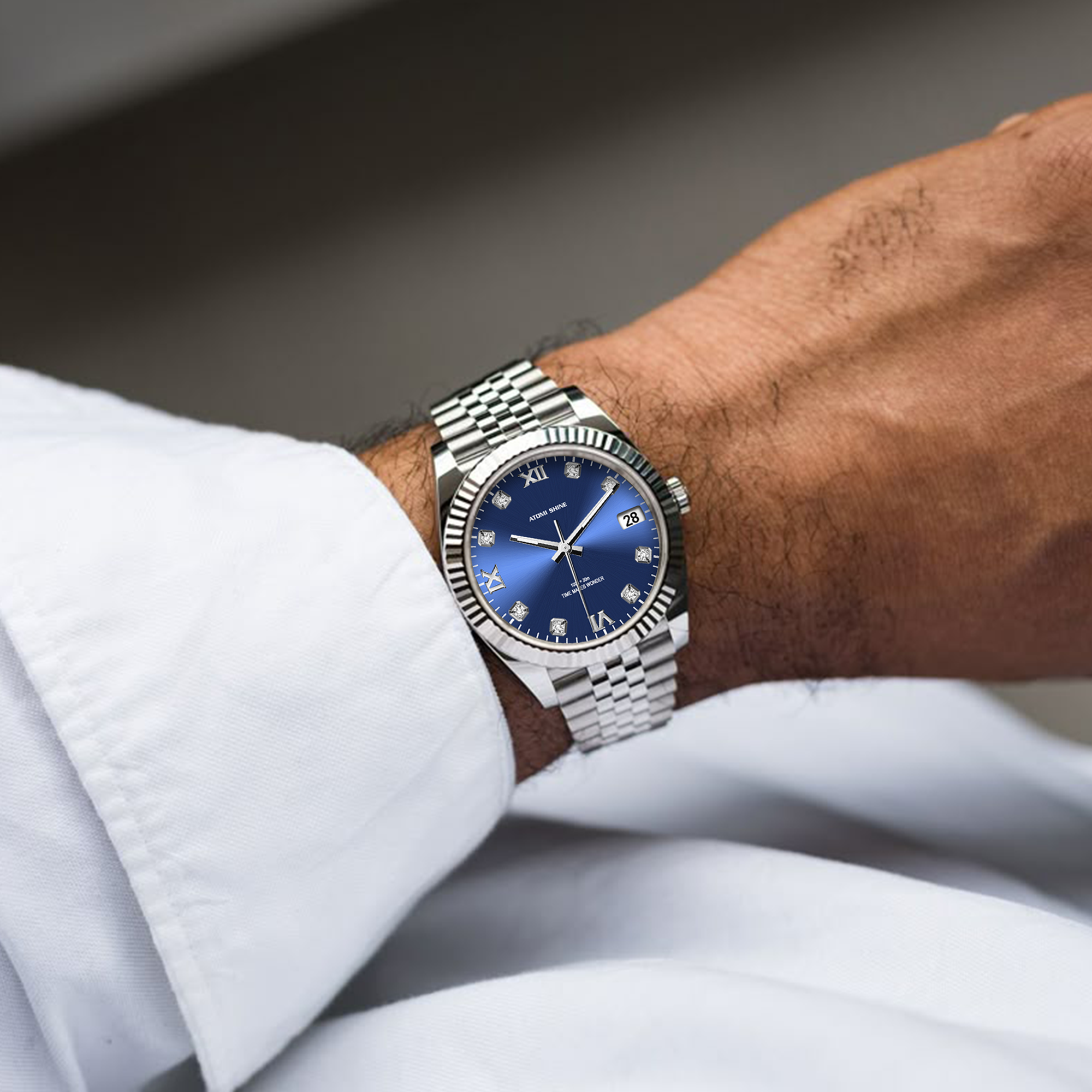 Diary Klassische Diamant-Armbanduhr