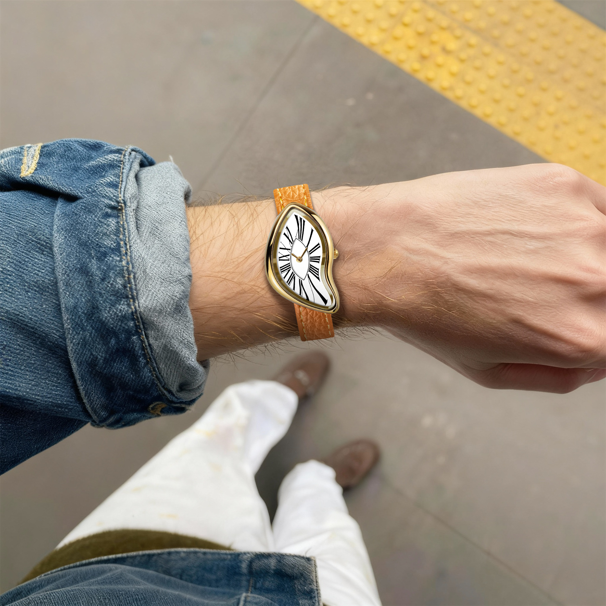 GESCHMOLZENE KLASSISCHE UHR