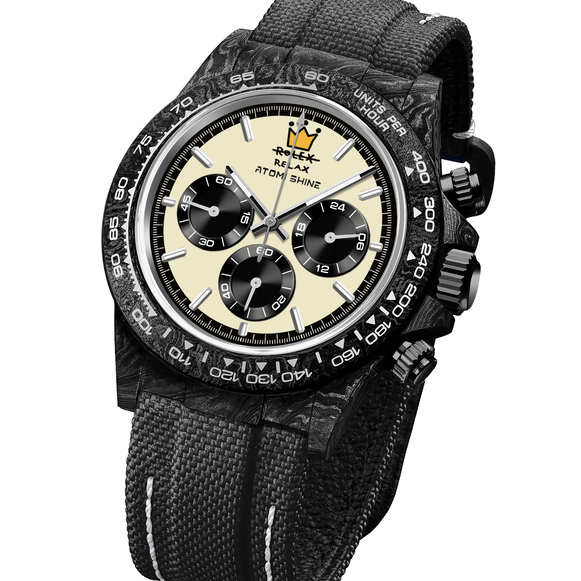 VELOCIREX MONTRE EN FIBRE DE CARBONE