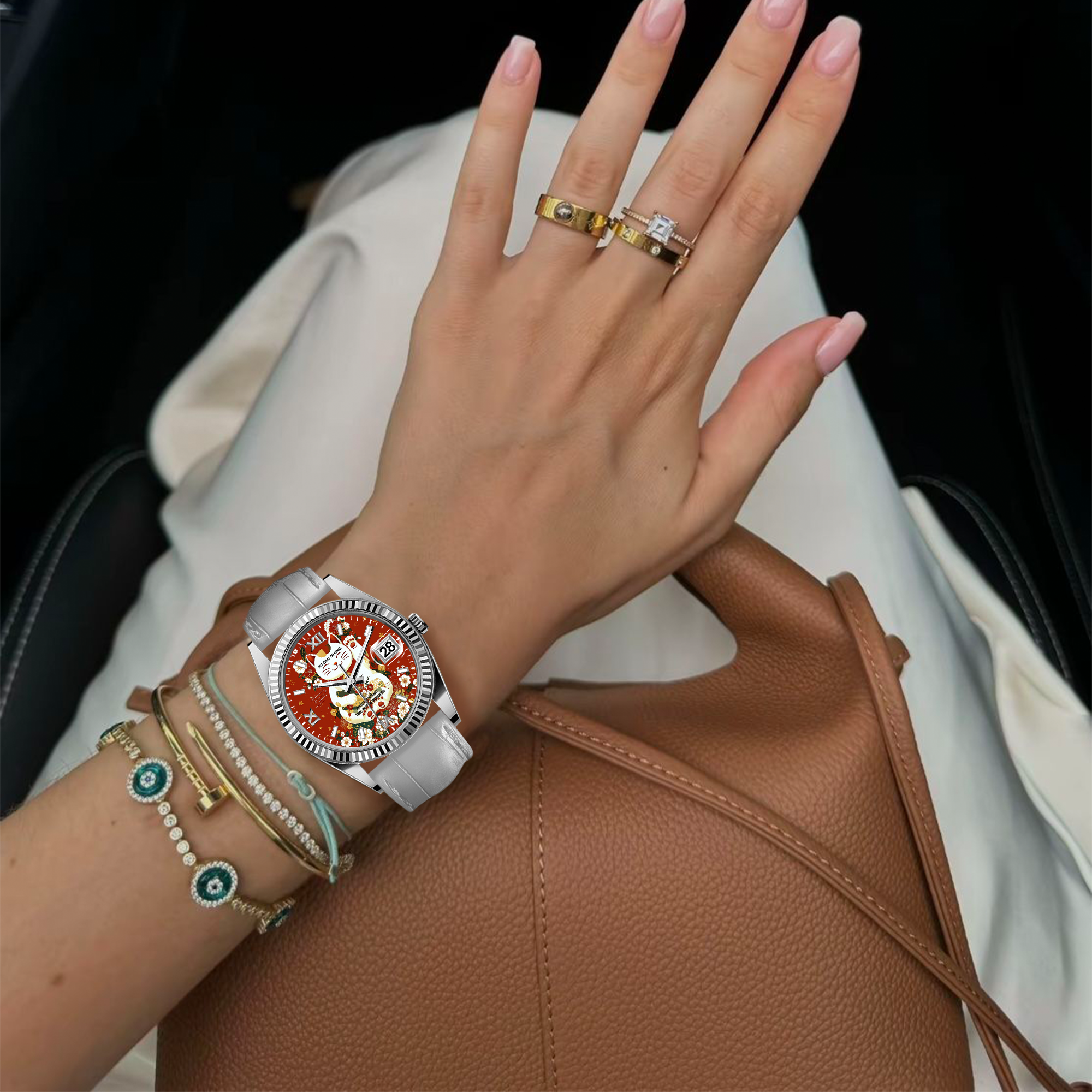 EONDATE CLASSIC LEATHER WATCH