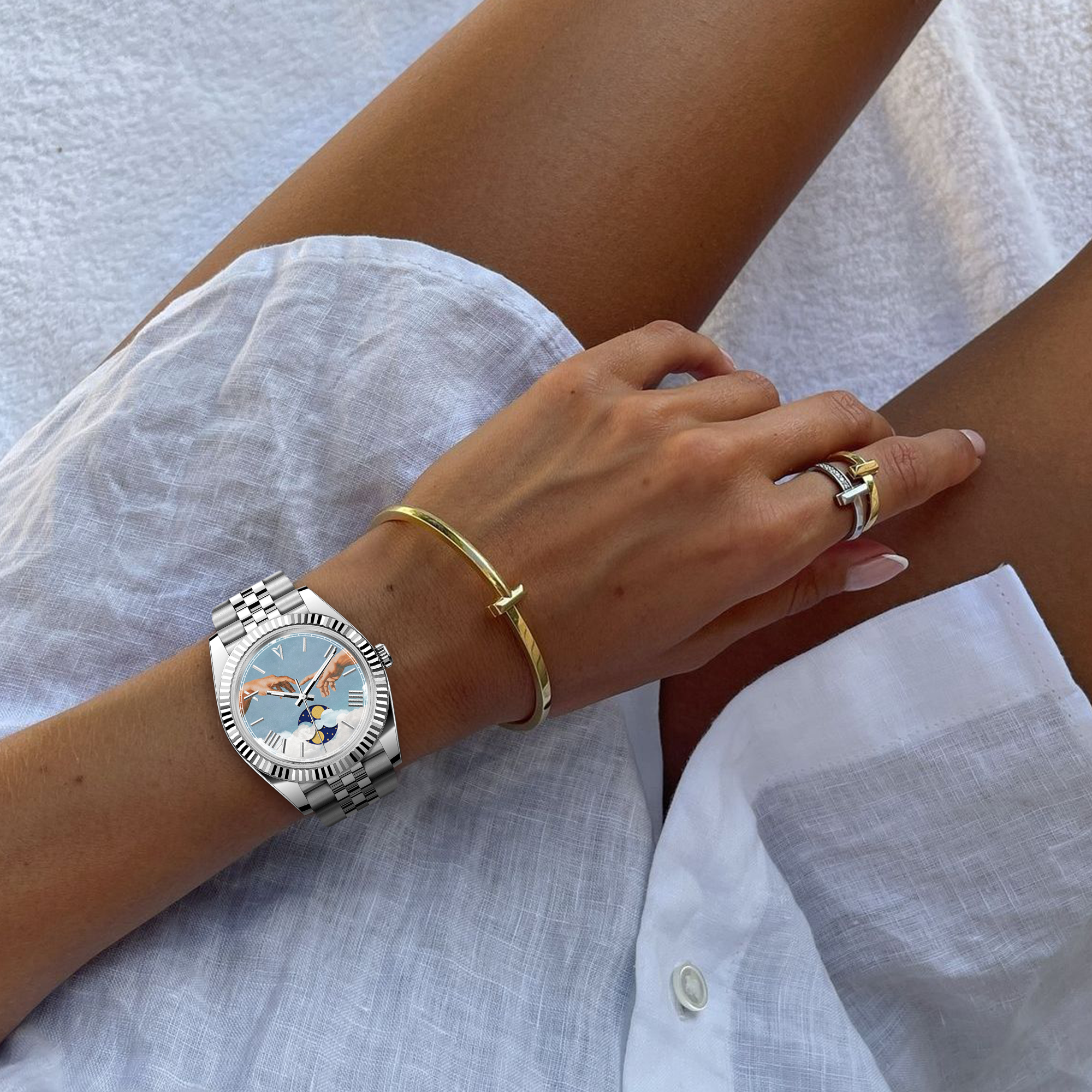 EONDATE MAXI MOON-PHASE WATCH