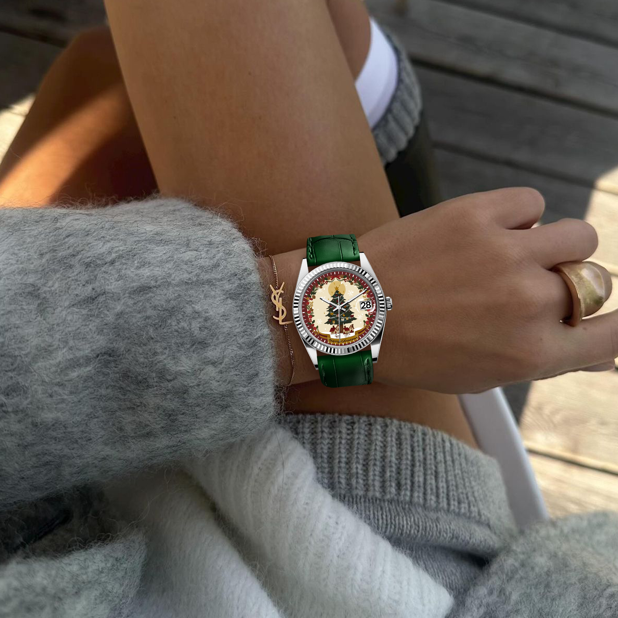 EONDATE CLASSIC LEATHER WATCH