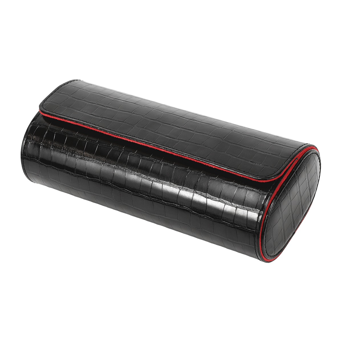 RED BLACK WATCH TRAVEL CASE