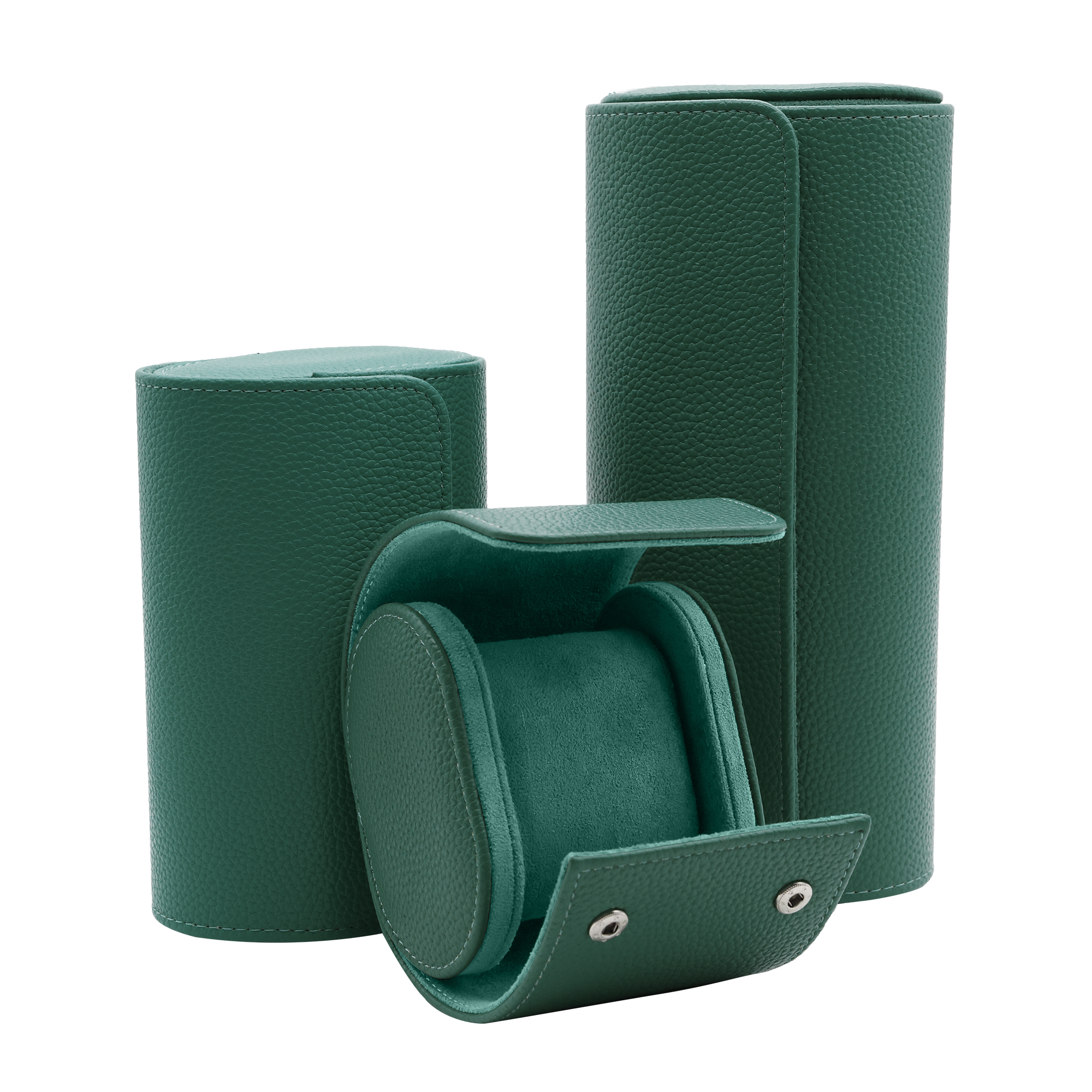 DARK GREEN WATCH TRAVEL CASE