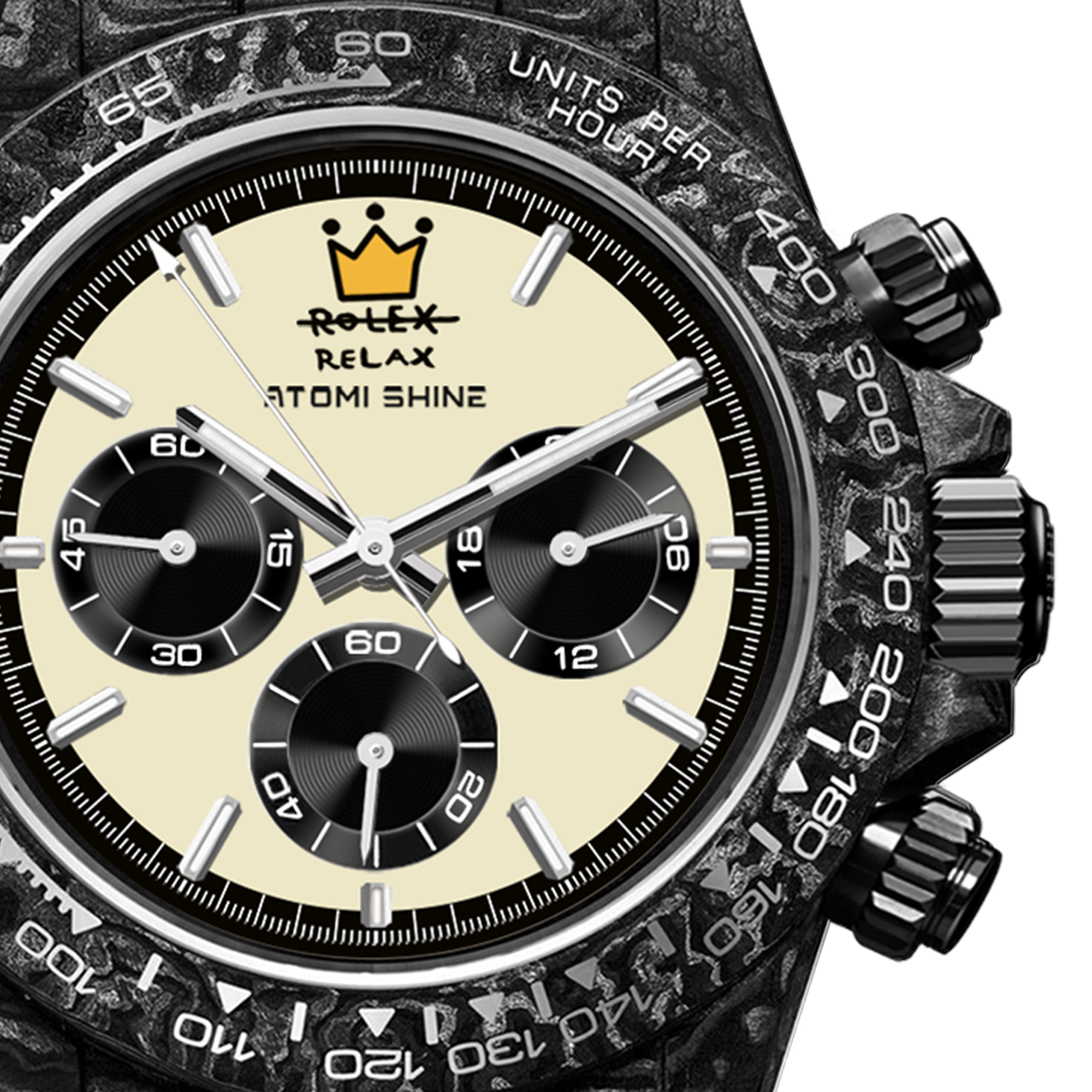 VELOCIREX MONTRE EN FIBRE DE CARBONE