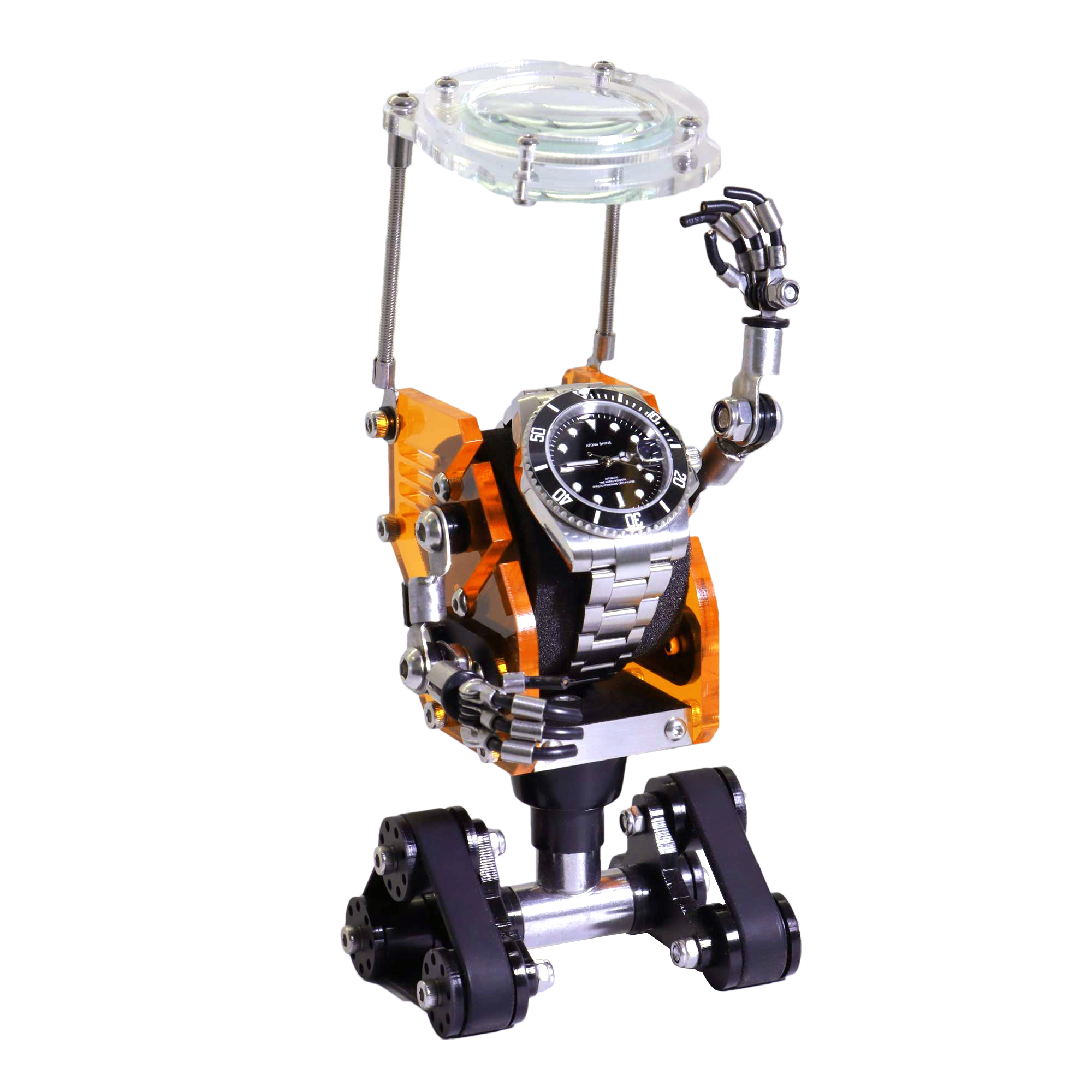 STEAMPUNK INDUSTRIAL STYLE DISPLAY HOLDER FOR WATCHES