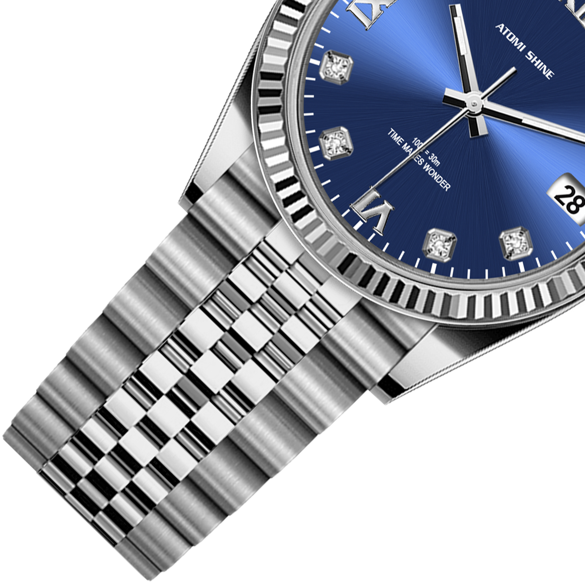 Diary Klassische Diamant-Armbanduhr