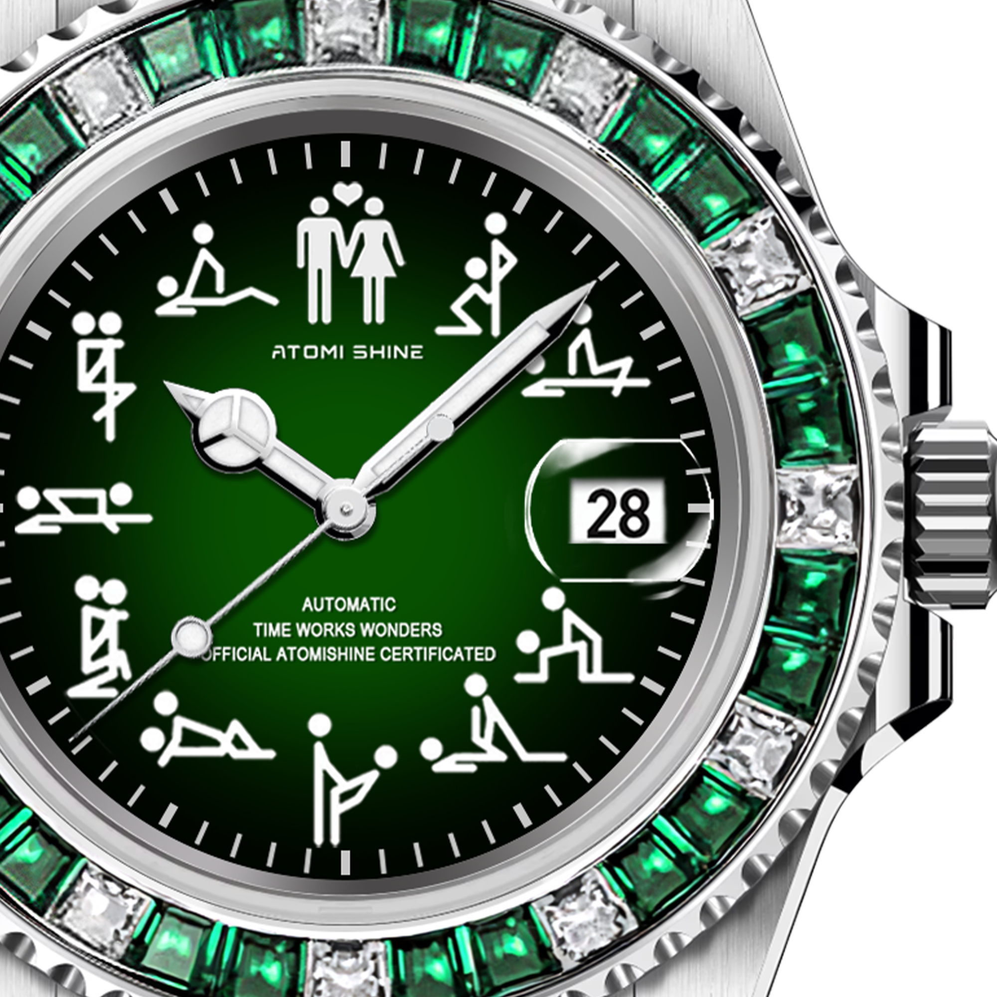 RELOJ DE PIEDRAS PRECIOSAS HYDROCORE