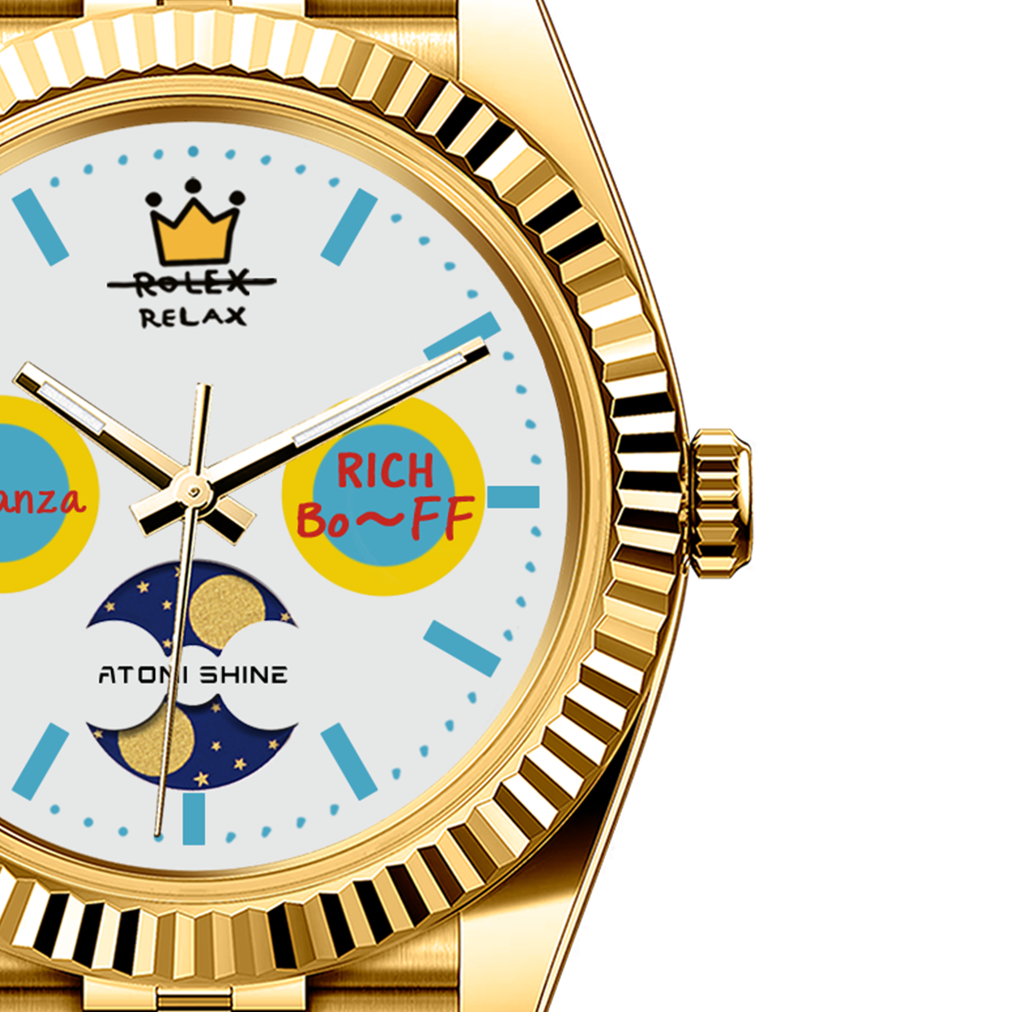 EONDATE MAXI MOON-PHASE WATCH