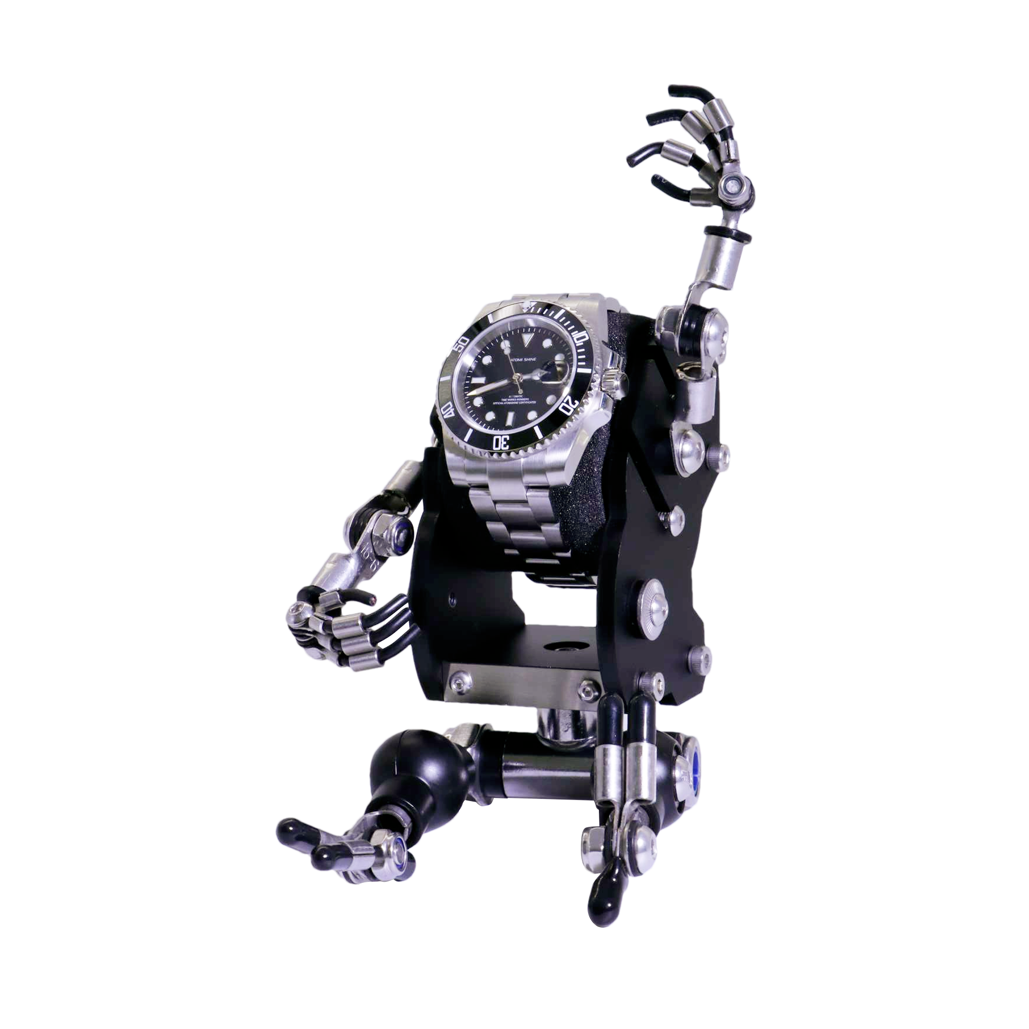STEAMPUNK INDUSTRIAL STYLE DISPLAY HOLDER FOR WATCHES