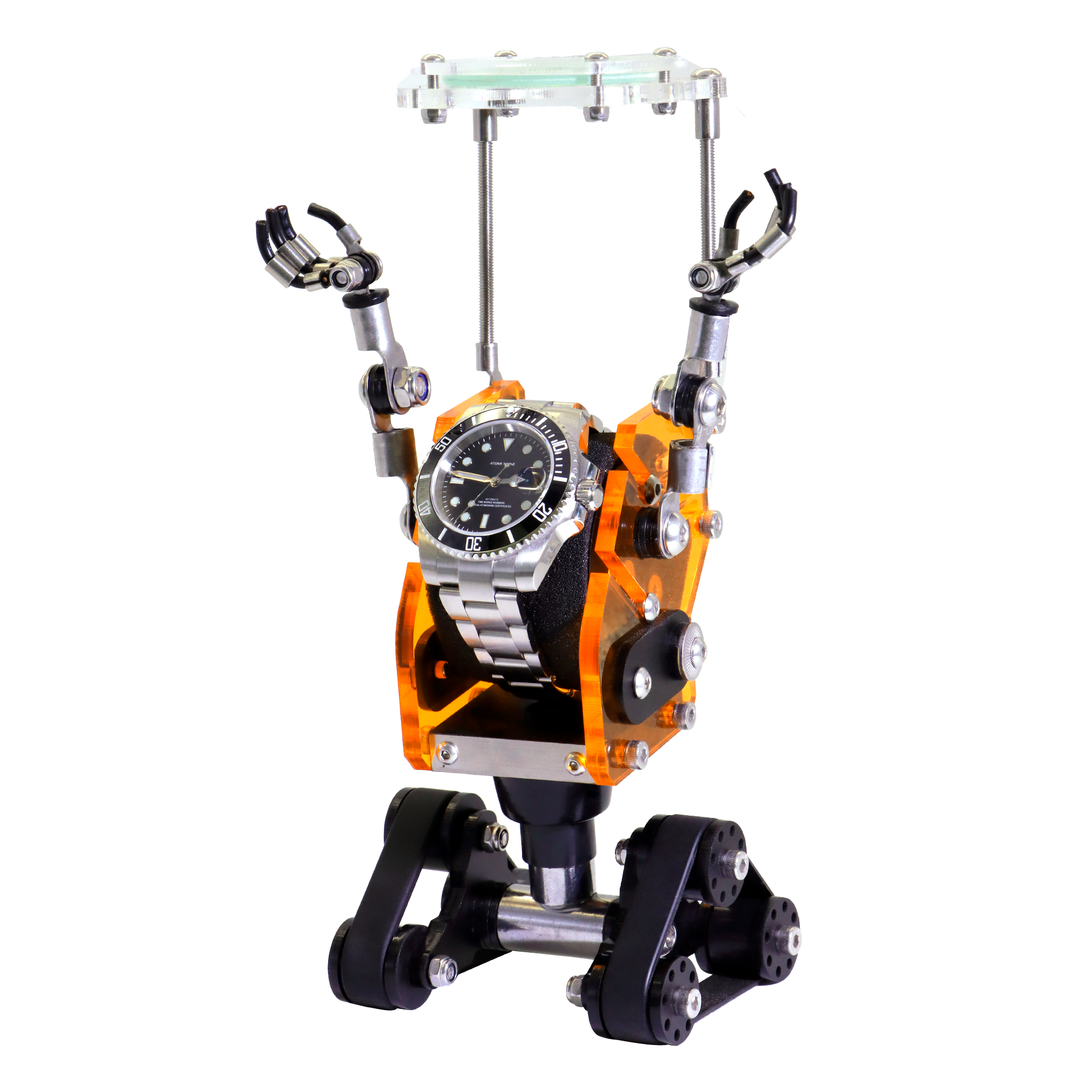 STEAMPUNK INDUSTRIAL STYLE DISPLAY HOLDER FOR WATCHES