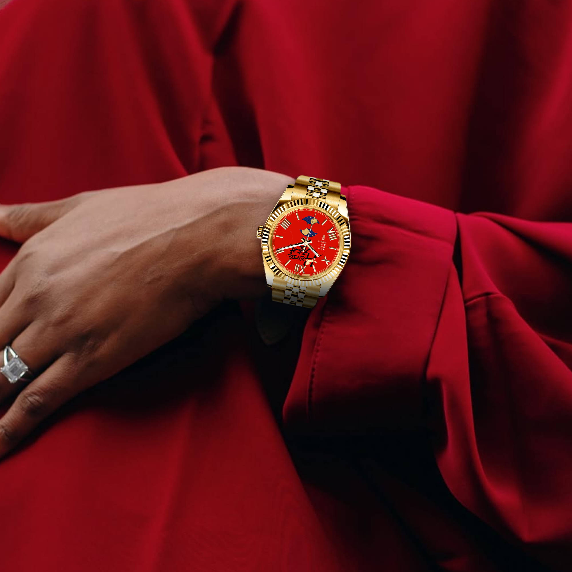 EONDATE MAXI MOON-PHASE WATCH