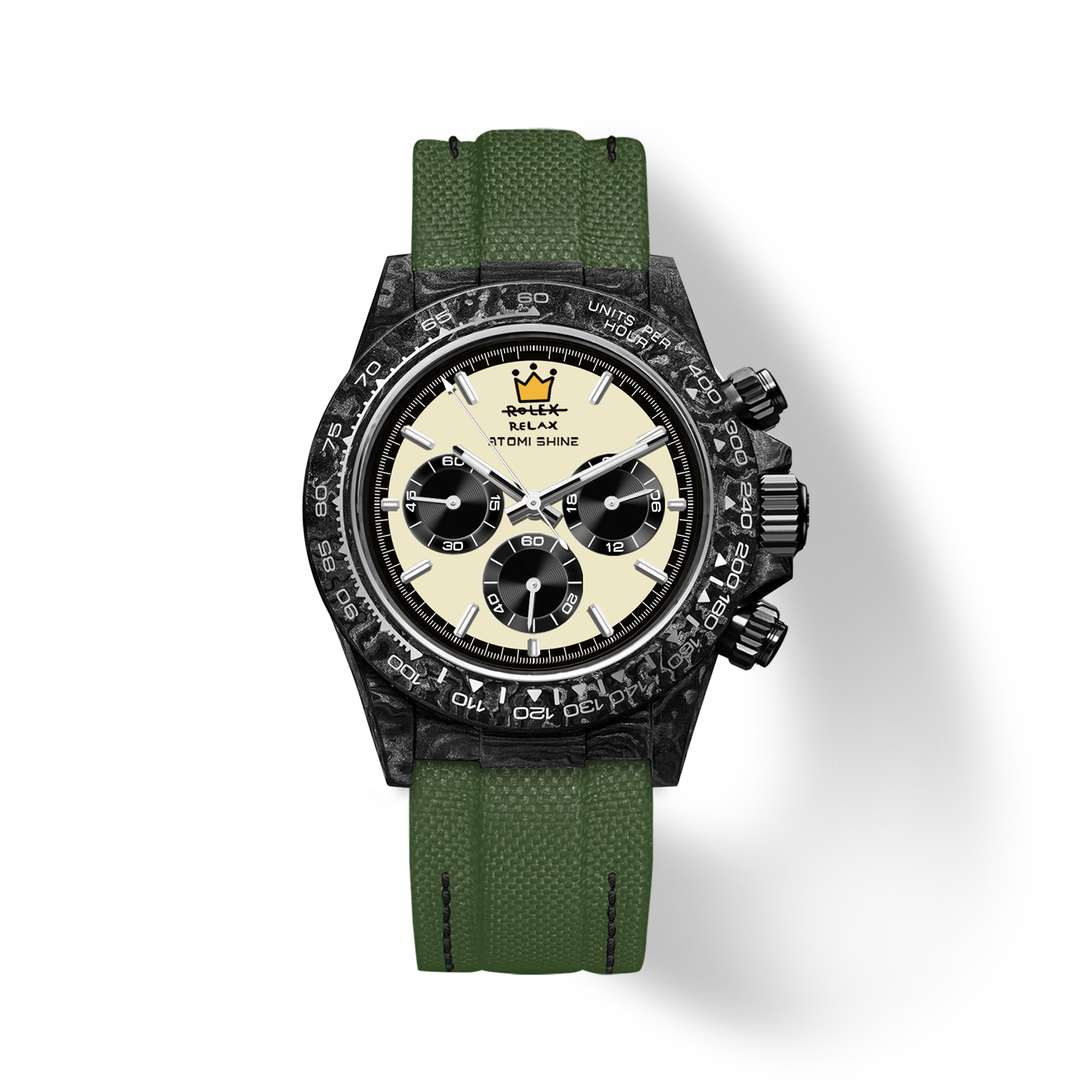 メ*6様 charbon RIDGE ROADRUNNERS TEC SLEEV Velocirex Carbon Fiber Watch 39mm, Rebel Chrono