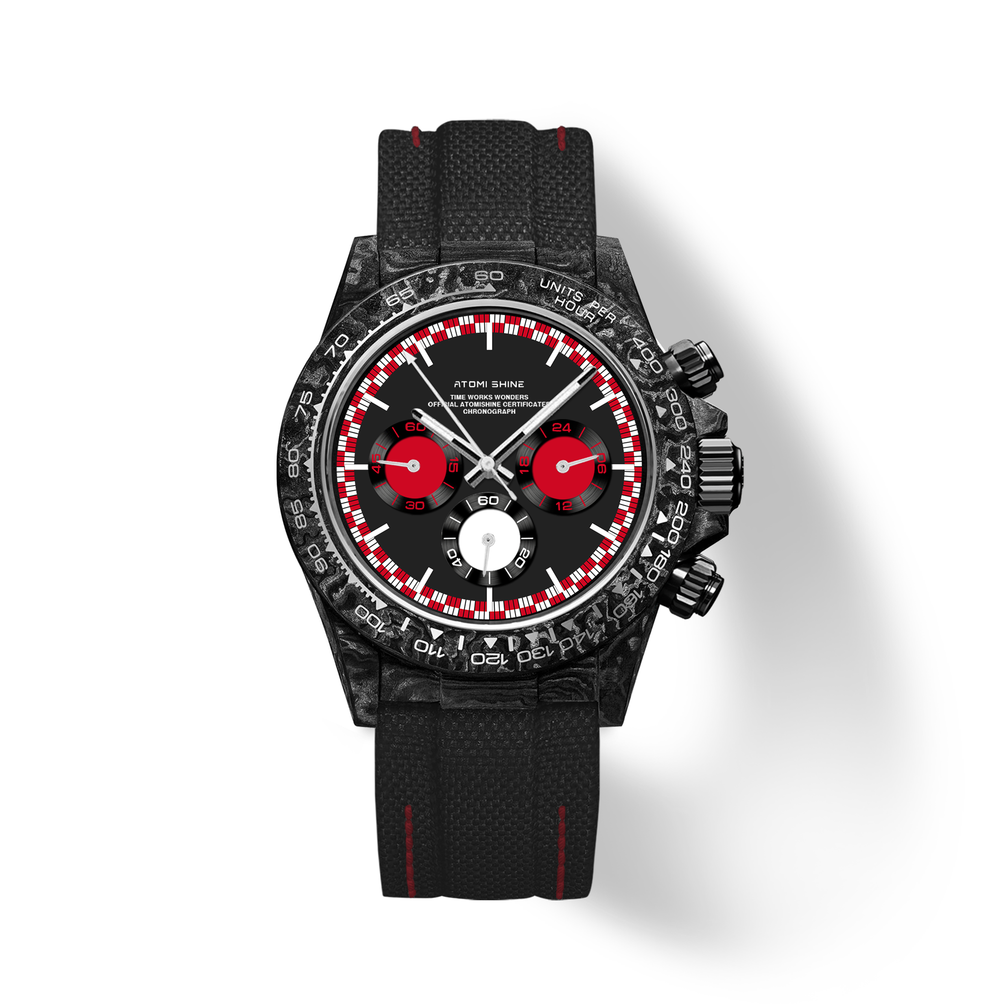 Velocirex Carbon Fiber Watch 39mm, Speed Dominate