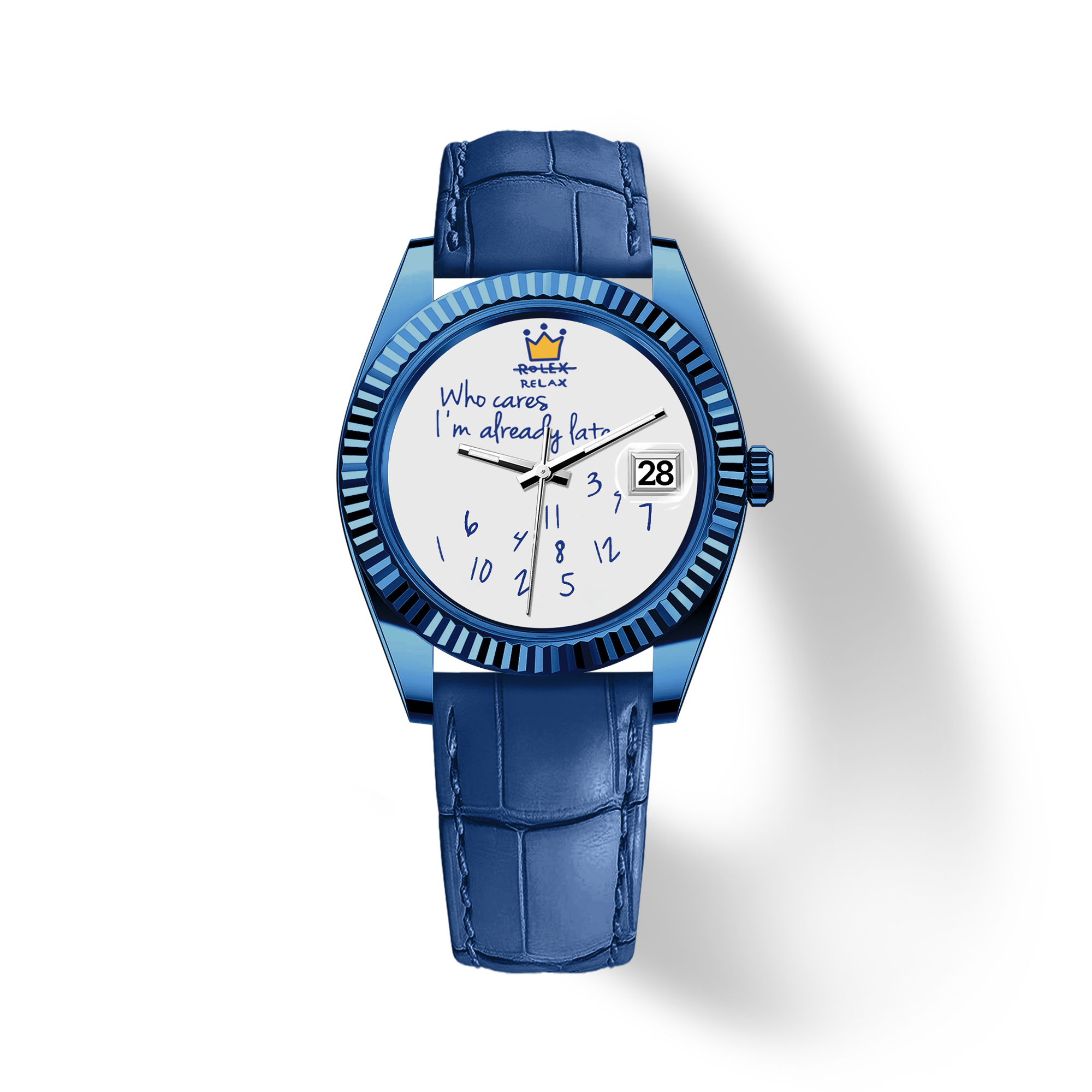 EONDATE MAXI Klassische Lederuhr