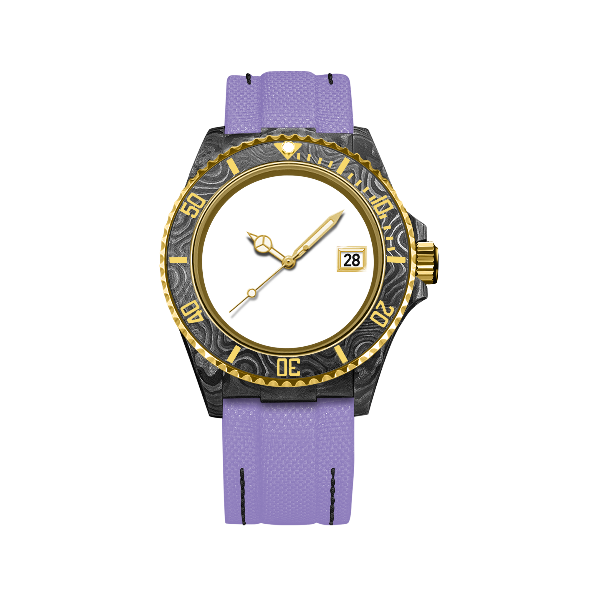 RELOJ DE FIBRA DE CARBONO HYDROCORE PERSONALIZABLE