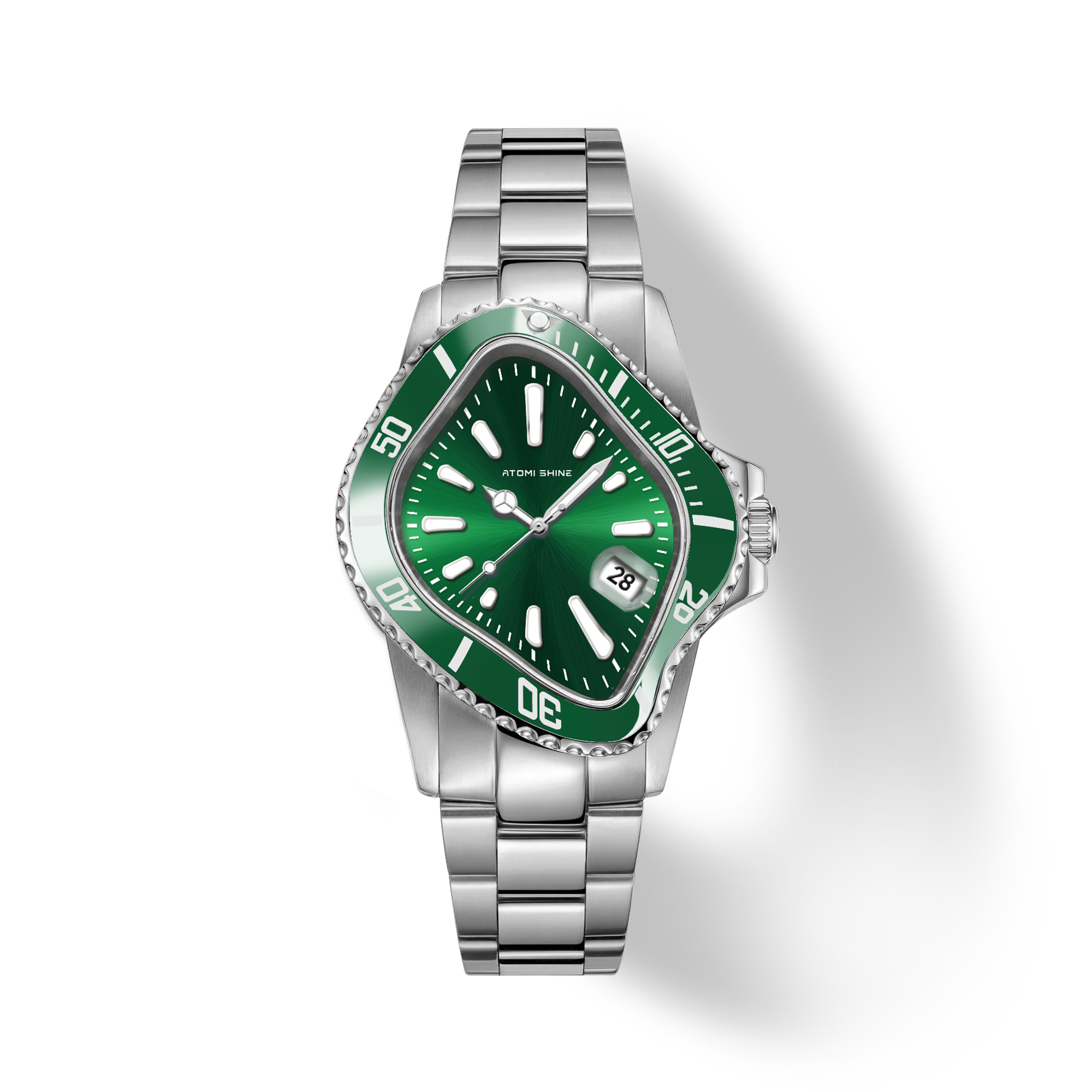XENOFLUX CLASSIC WATCH Automatic, Bent Emerald