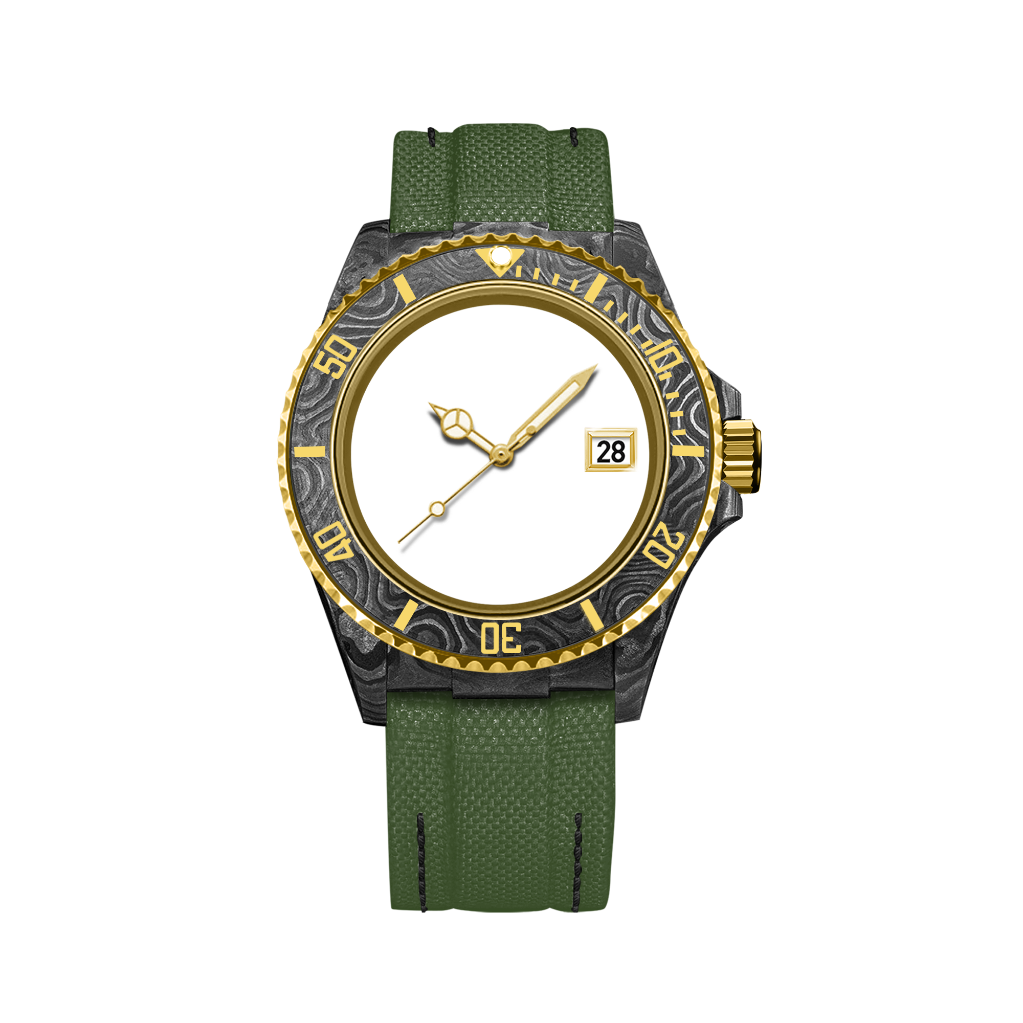 RELOJ DE FIBRA DE CARBONO HYDROCORE PERSONALIZABLE