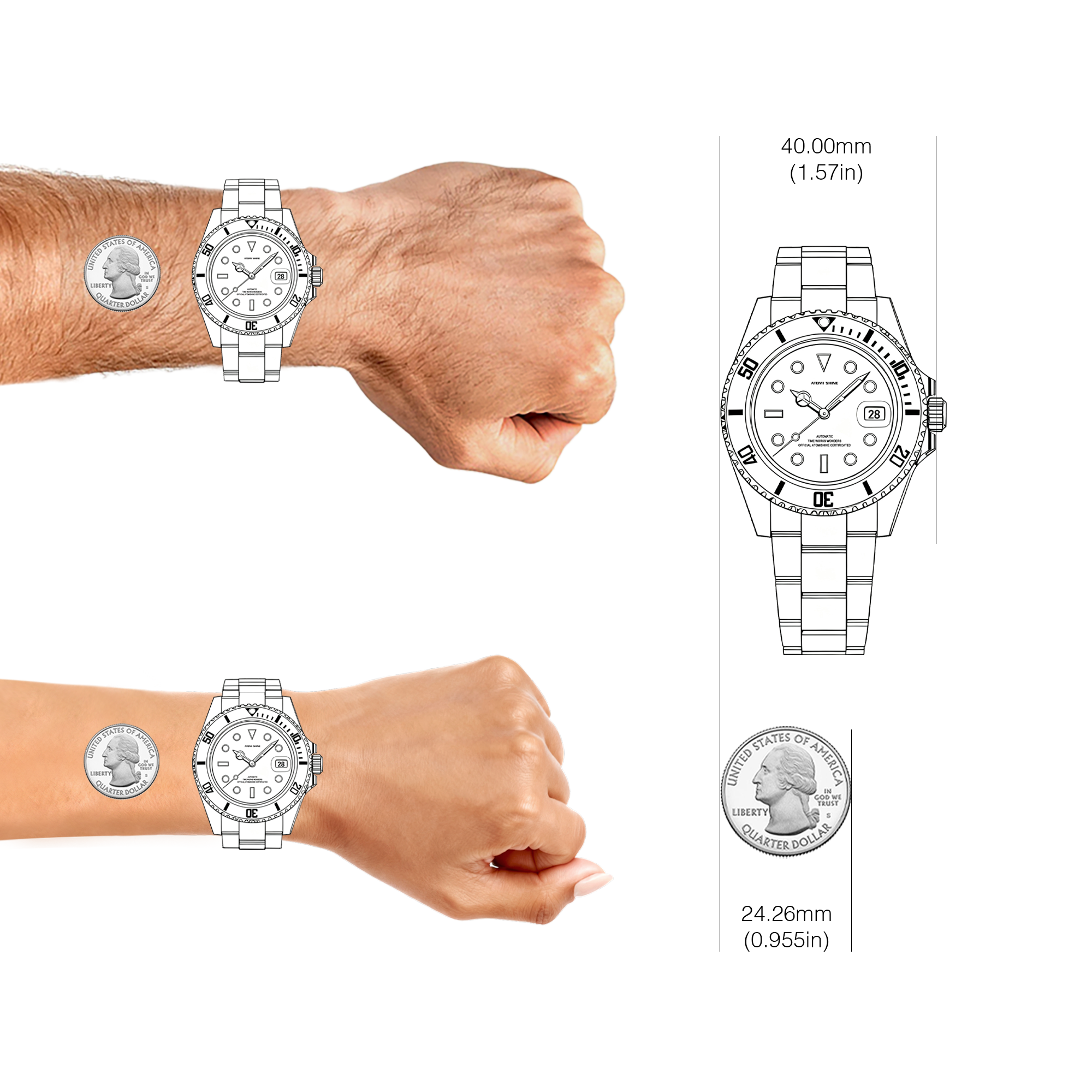 RELOJ CLÁSICO HYDROCORE