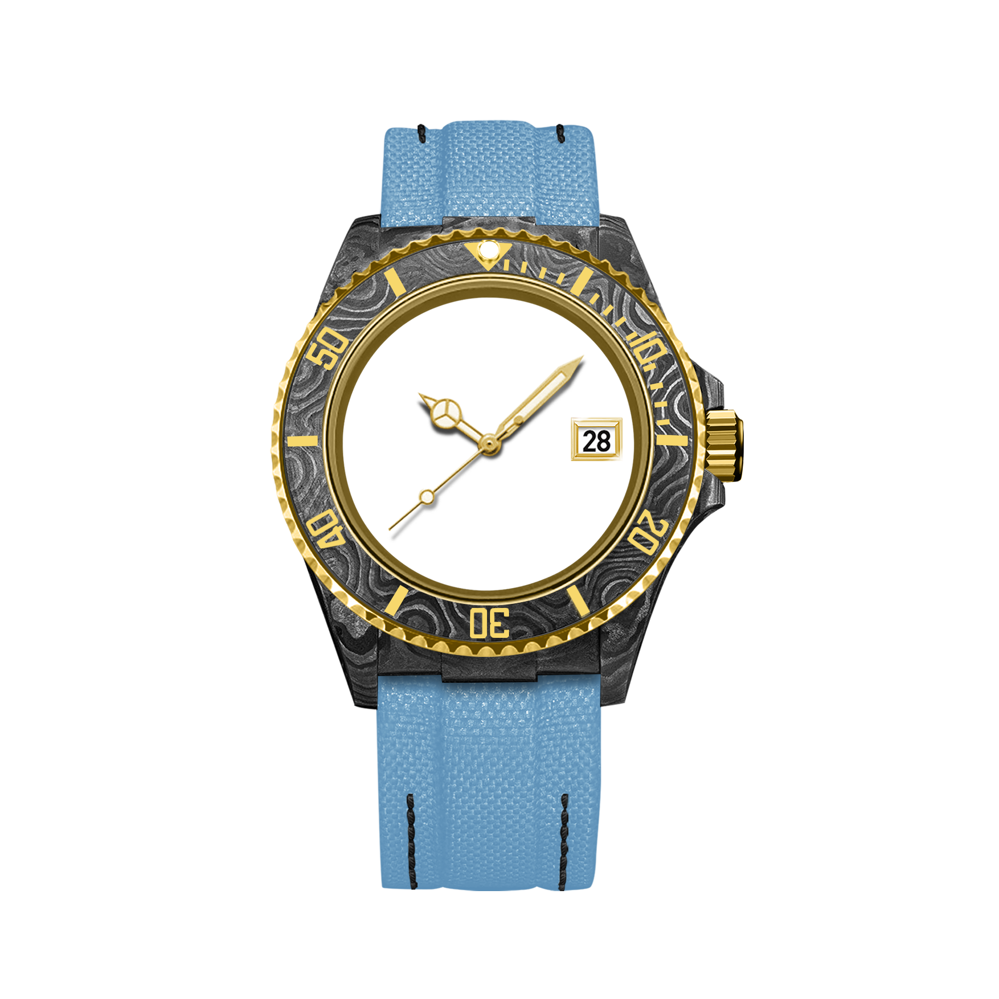 RELOJ DE FIBRA DE CARBONO HYDROCORE PERSONALIZABLE