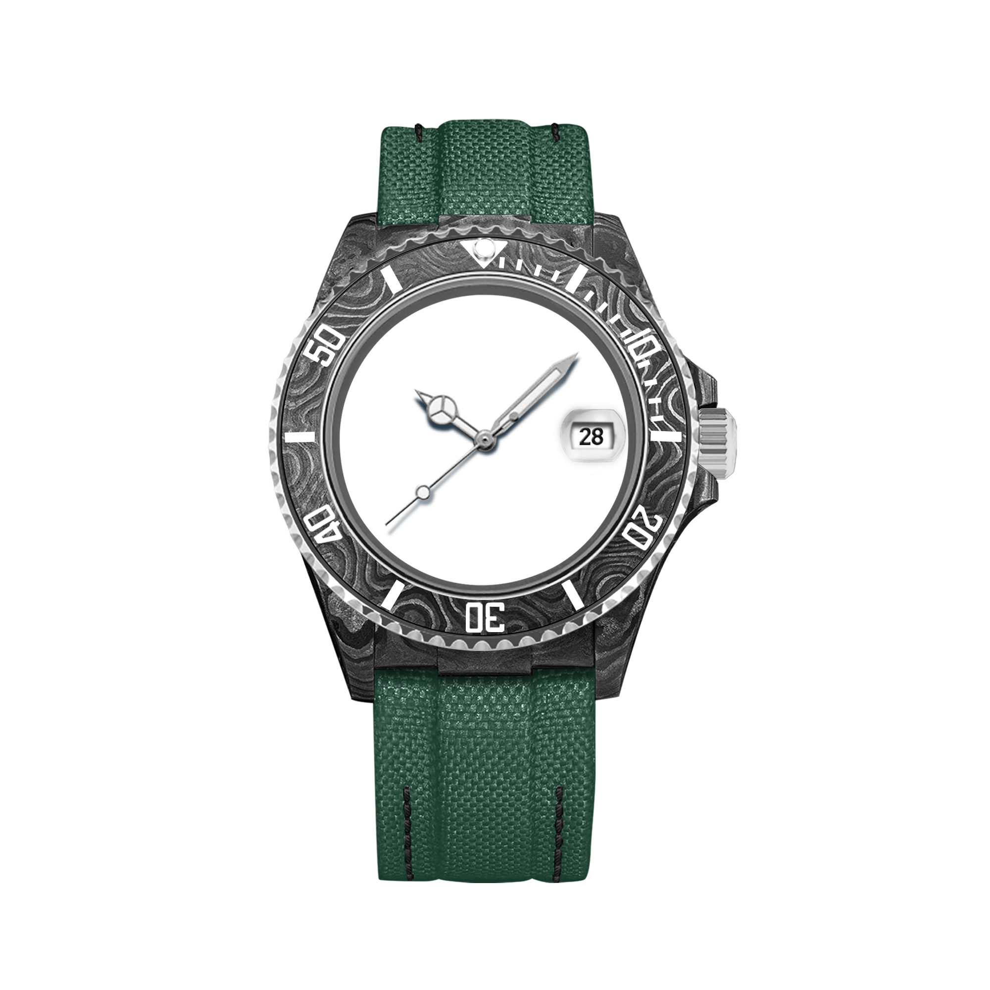 ساعة هايدروكور المصنوعة من ألياف الكربون قابلة للتخصيص