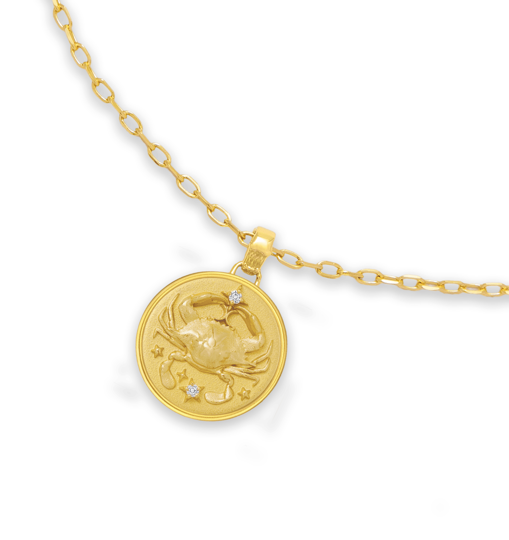 Cancer Zodiac Diamond Pendant - ATOMI SHINE