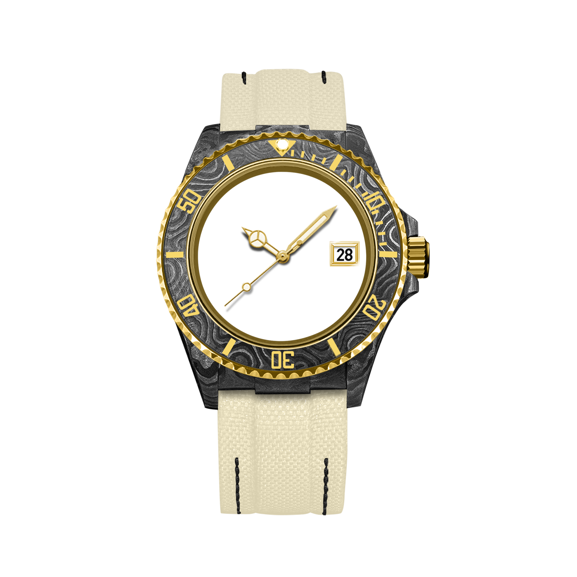 RELOJ DE FIBRA DE CARBONO HYDROCORE PERSONALIZABLE