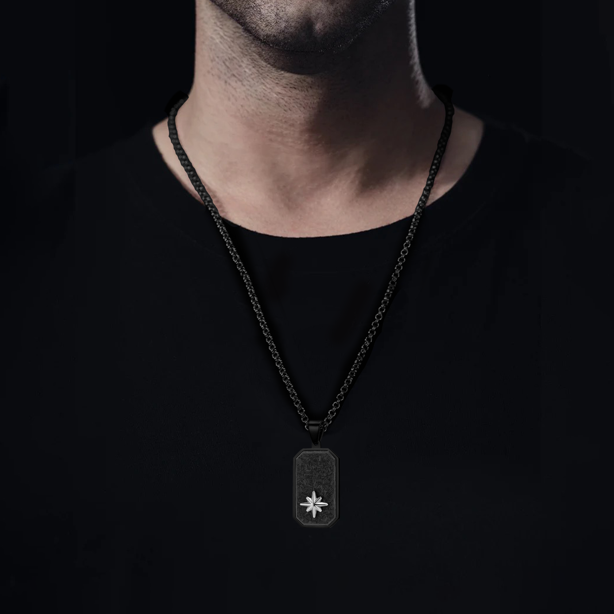 OCTAGRAM CARBON FIBER TAG