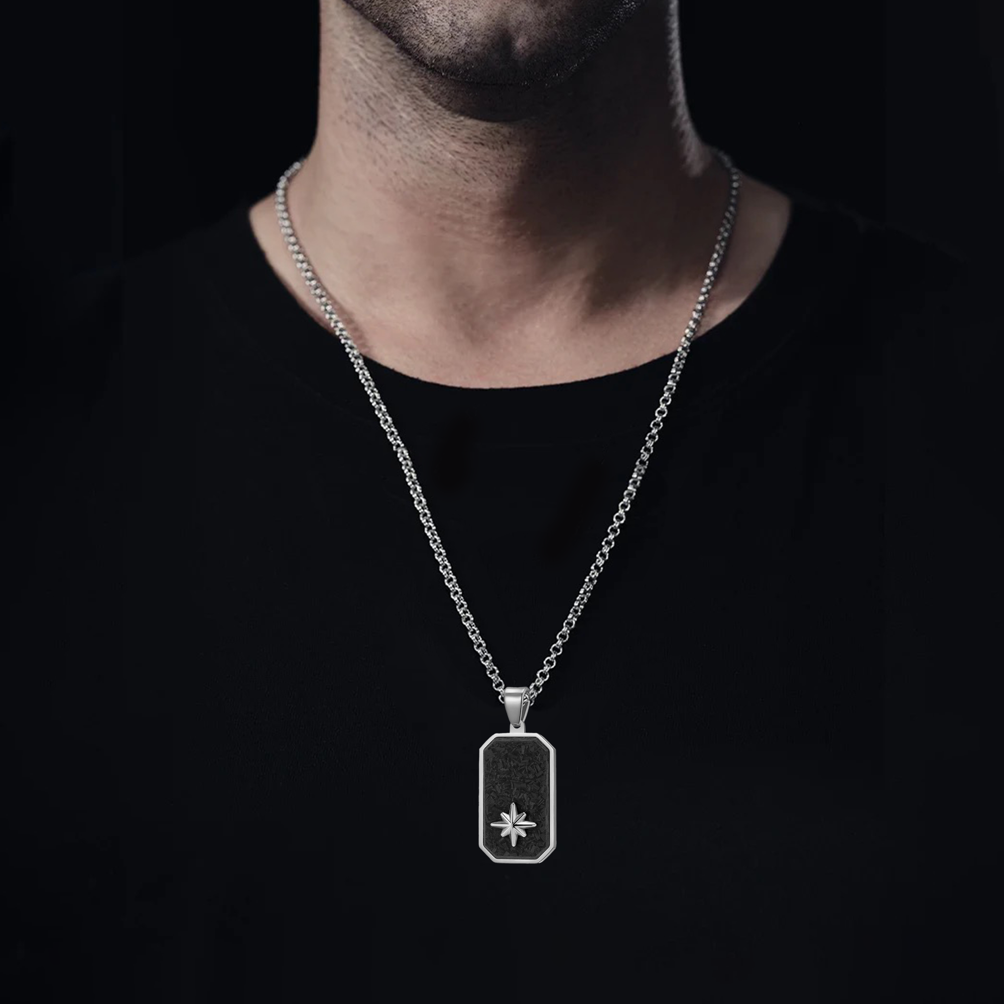 OCTAGRAM CARBON FIBER TAG
