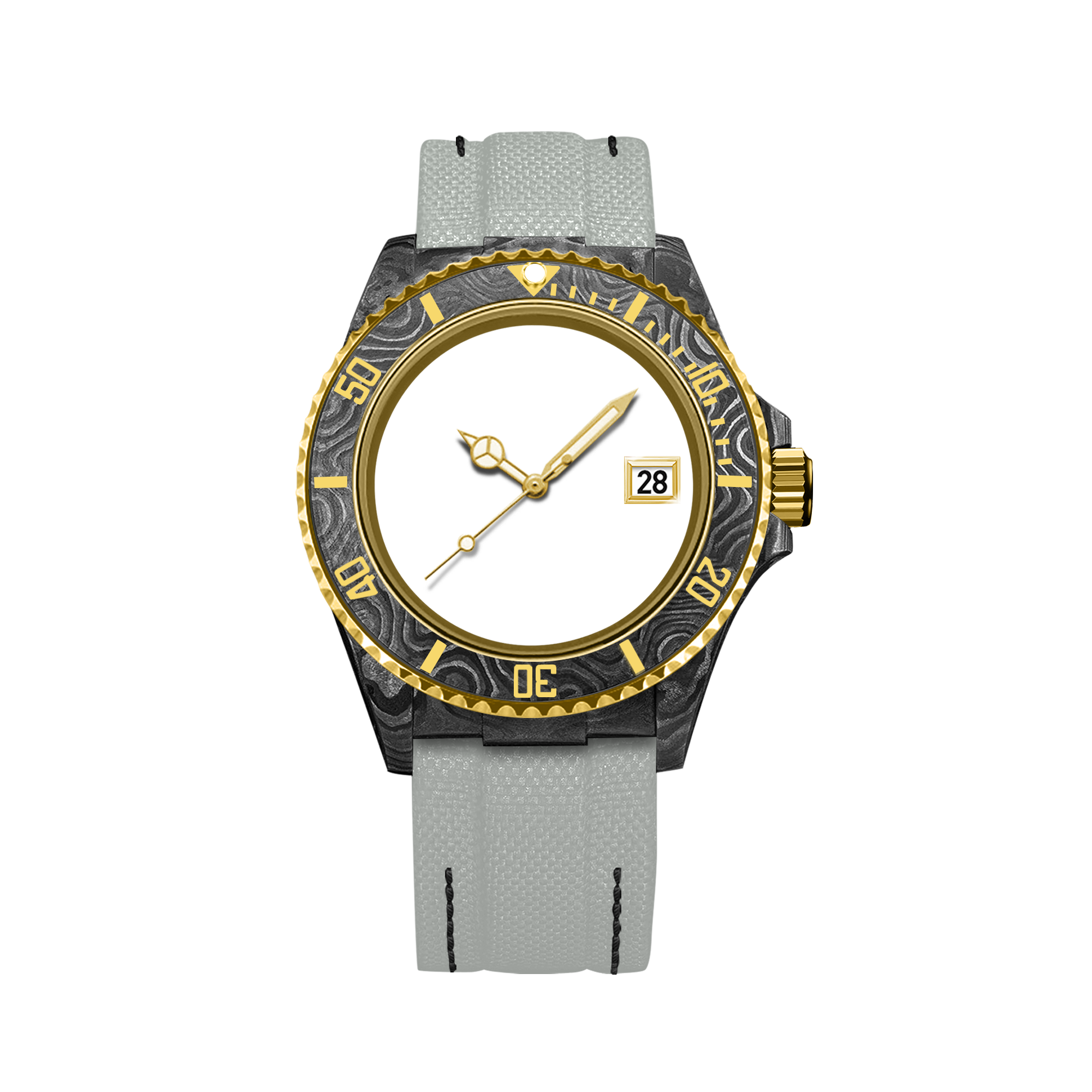 RELOJ DE FIBRA DE CARBONO HYDROCORE PERSONALIZABLE