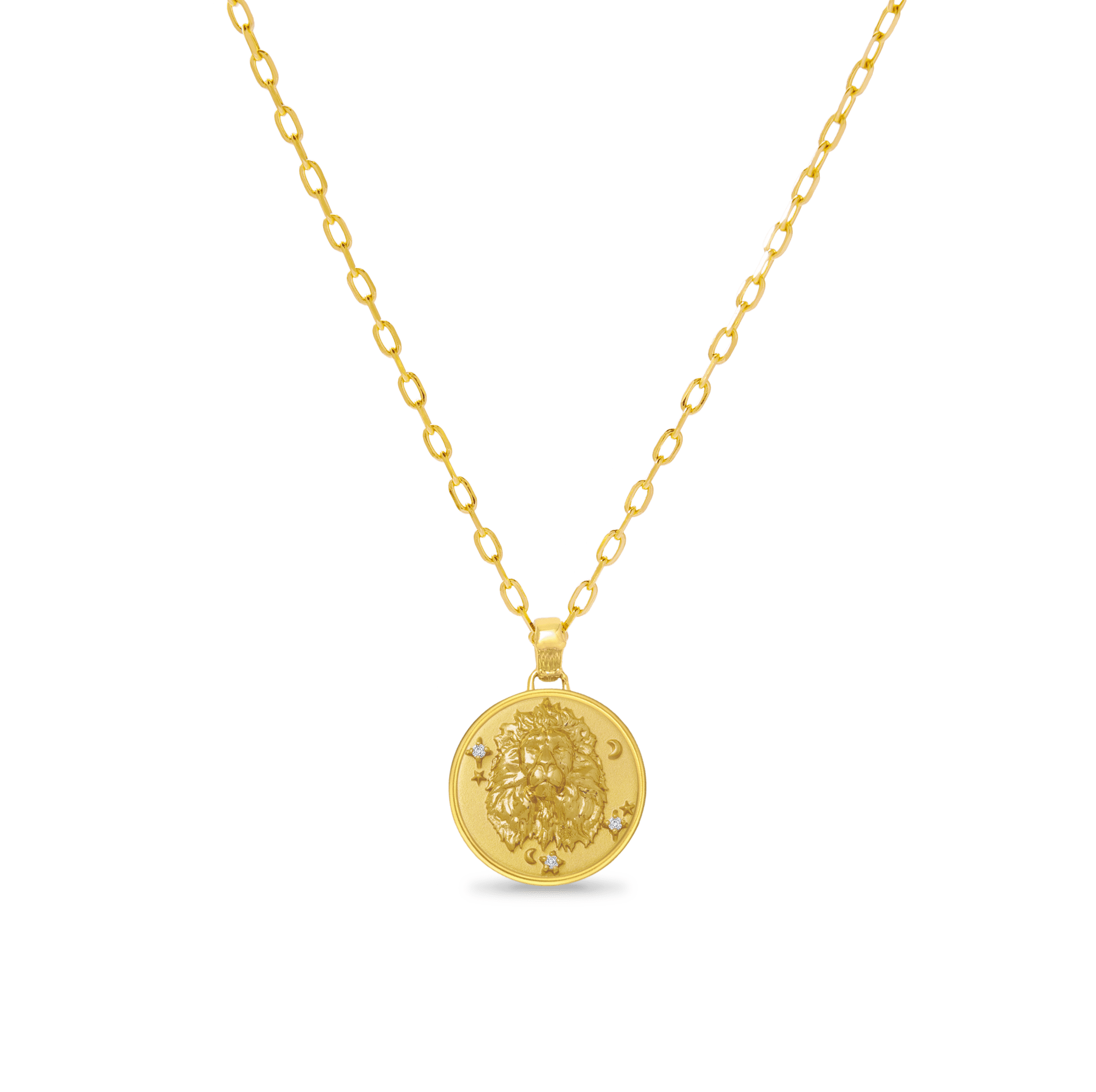 Leo Zodiac Diamond Pendant - ATOMI SHINE