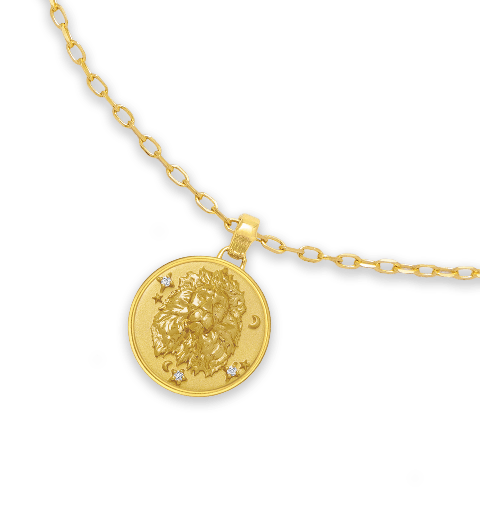 Leo Zodiac Diamond Pendant - ATOMI SHINE