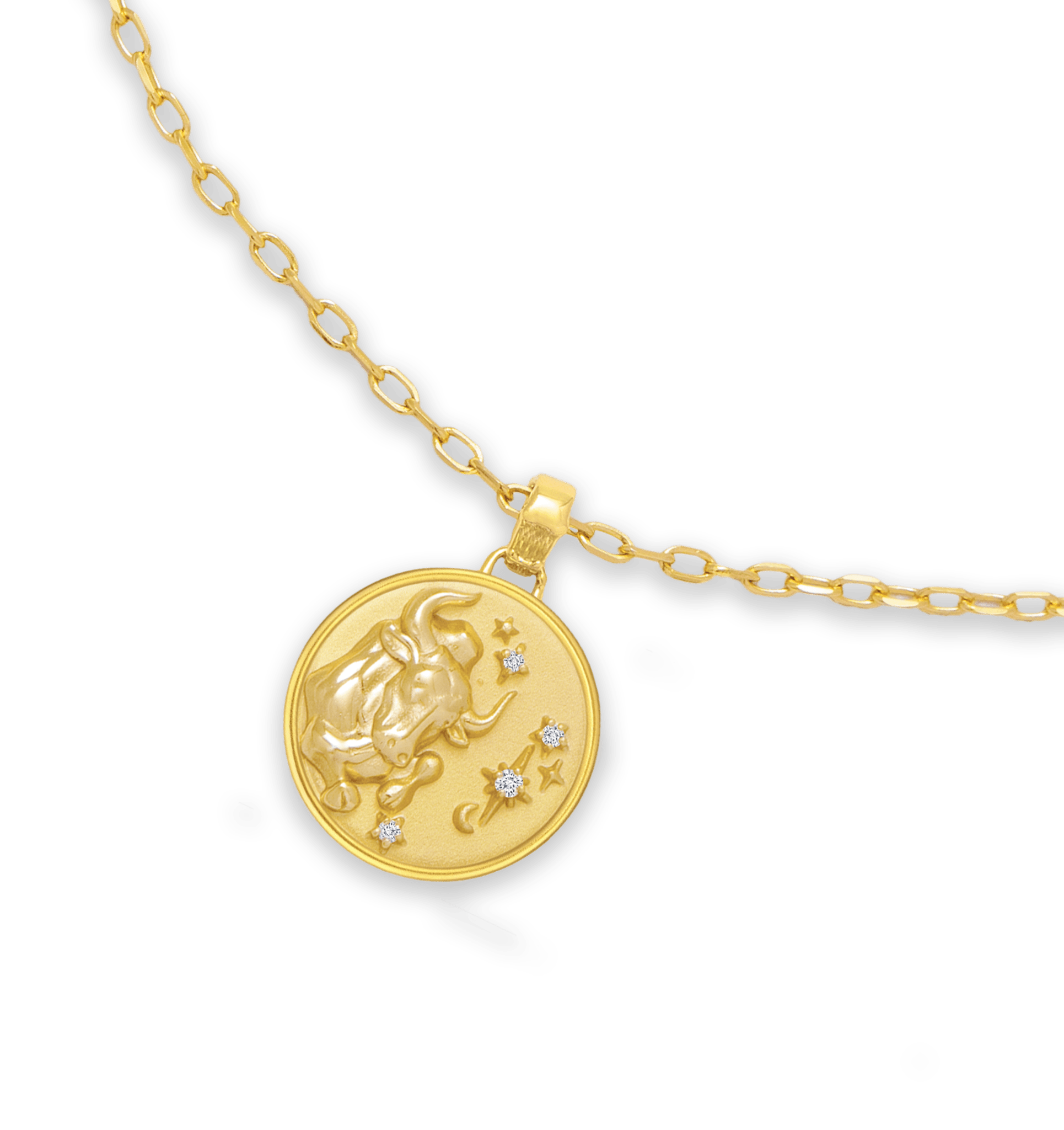 Taurus Zodiac Diamond Pendant - ATOMI SHINE