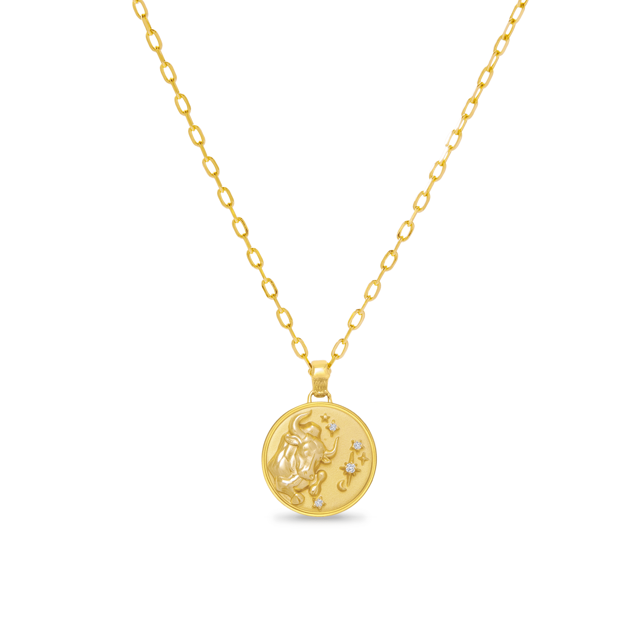 Taurus Zodiac Diamond Pendant - ATOMI SHINE