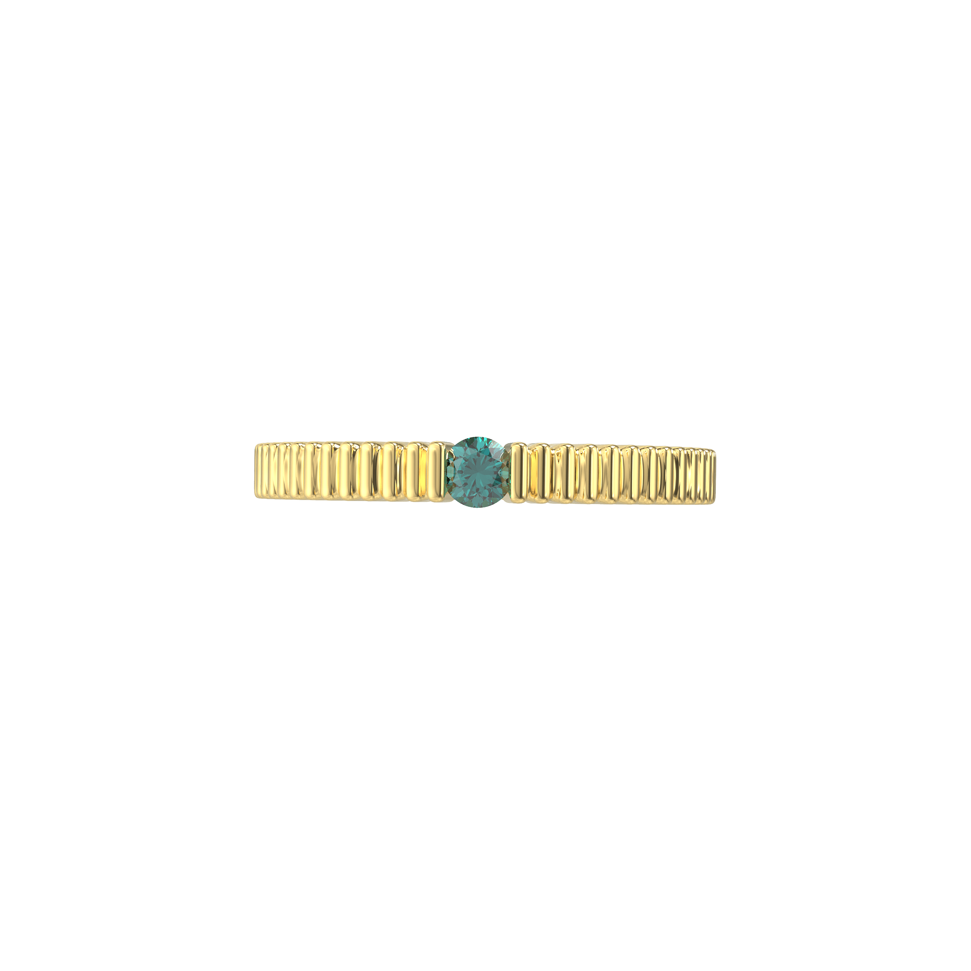 Textured Elegance Diamond Ring - Blue Diamond - ATOMI SHINE