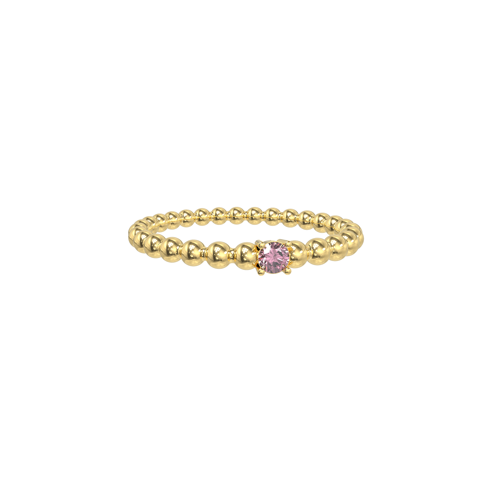 Twisted Serenity Diamond Ring - Pink Diamond - ATOMI SHINE