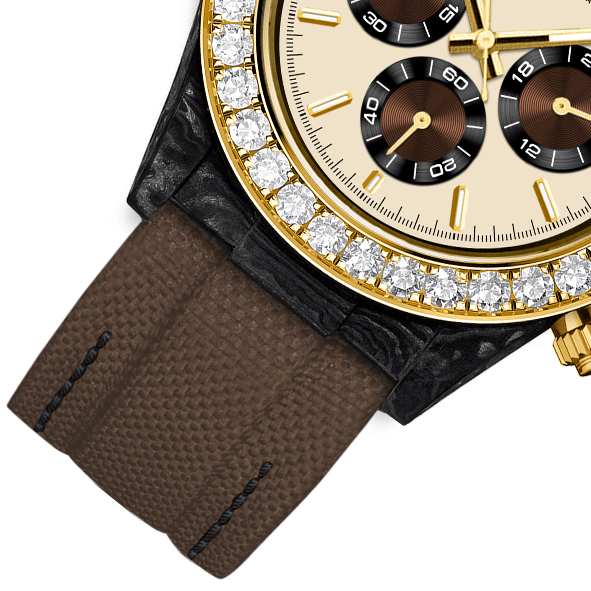 Velocirex Carbon Fiber Diamond Watch - ATOMI SHINE