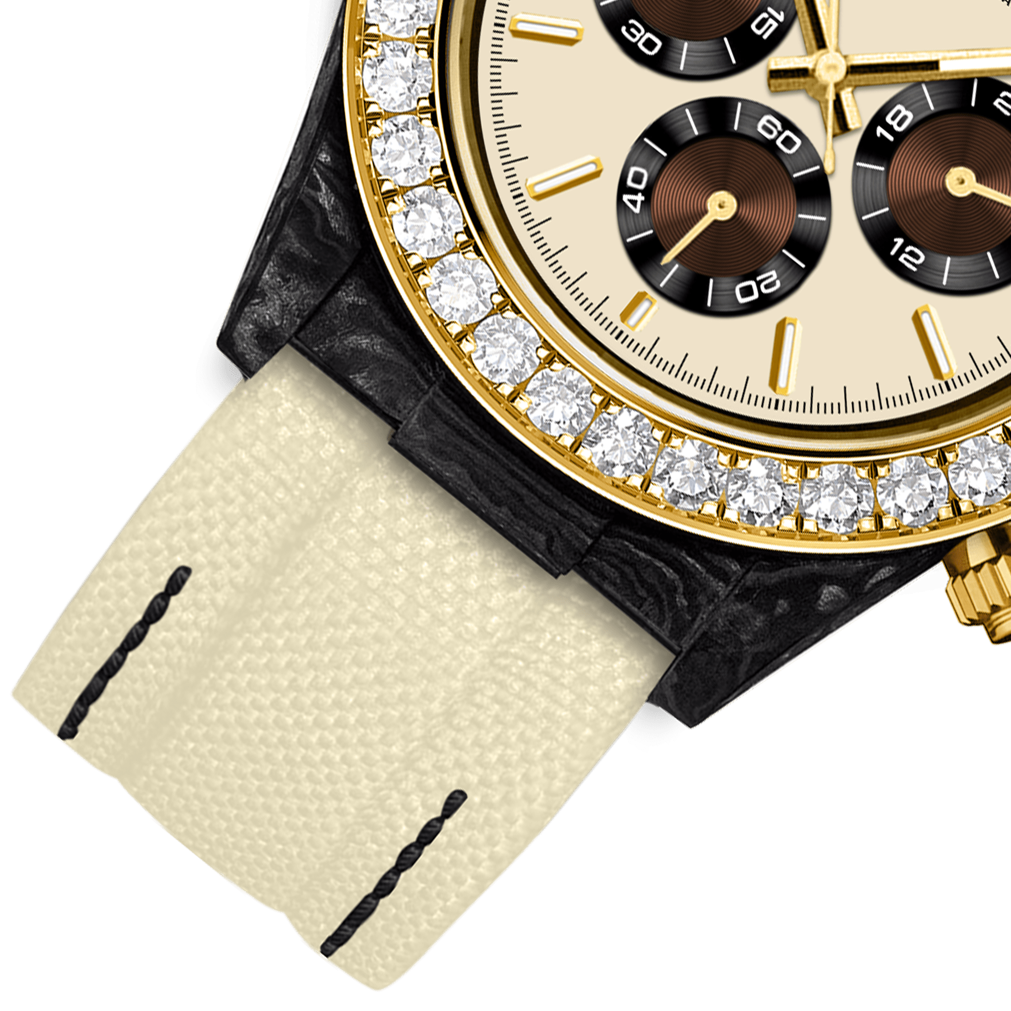 Velocirex Carbon Fiber Diamond Watch - ATOMI SHINE