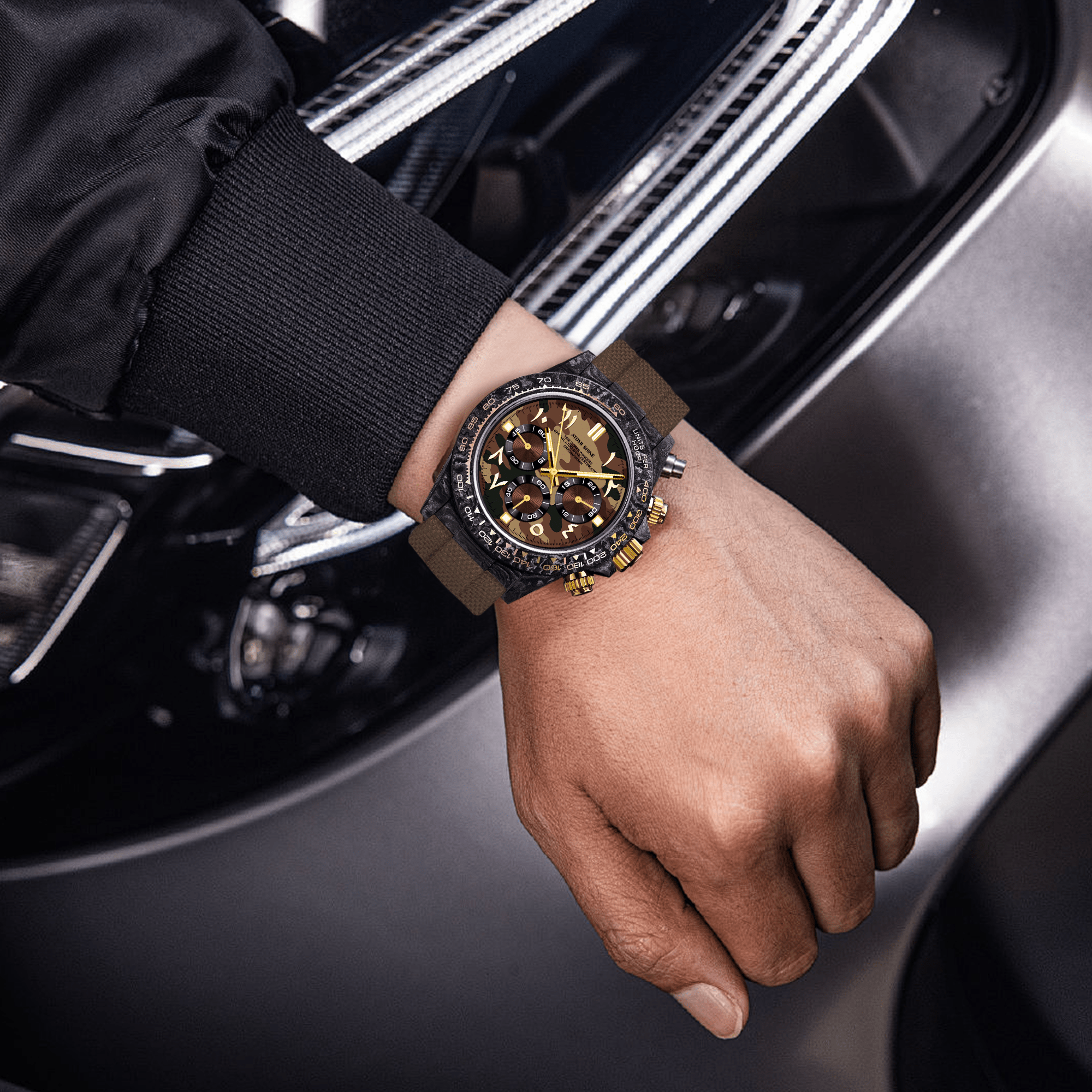 Velocirex Carbon Fiber Watch - ATOMI SHINE