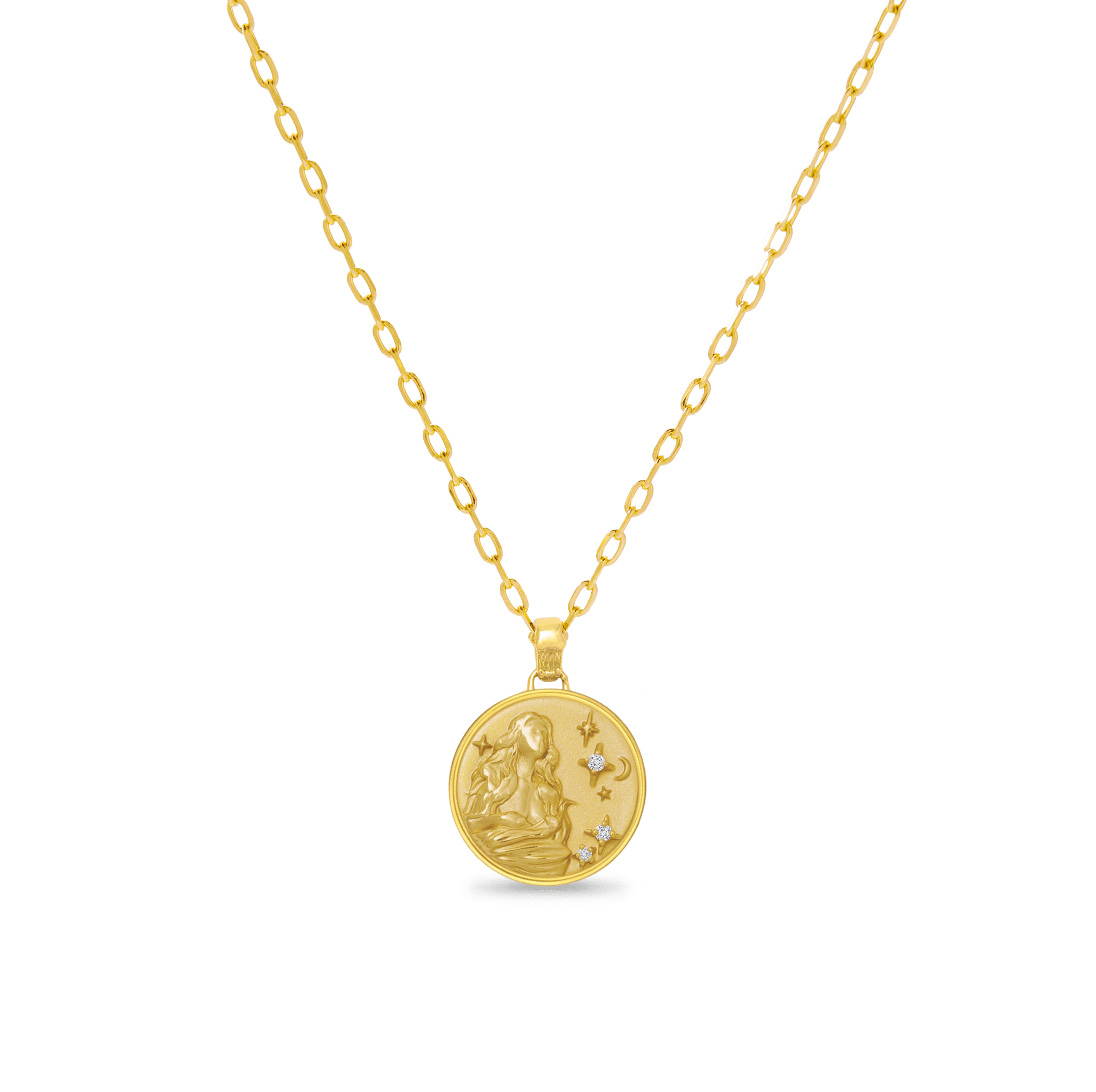 Virgo Zodiac Diamond Pendant - ATOMI SHINE