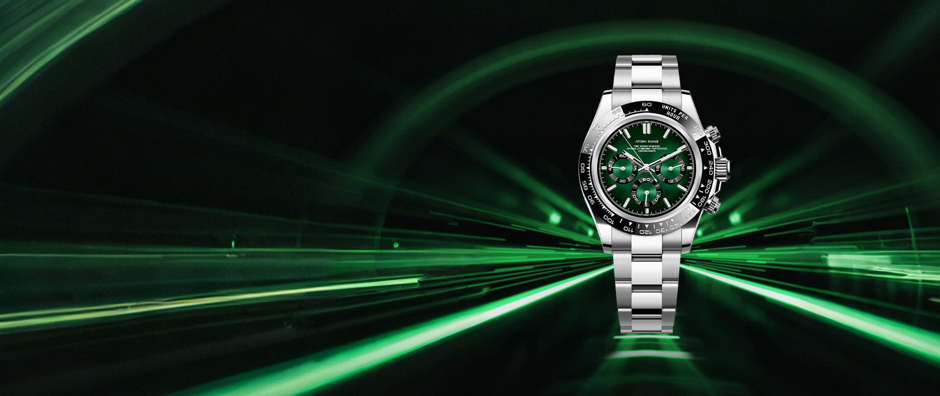 Velocirex Classic Watch 39mm, Forest Racer