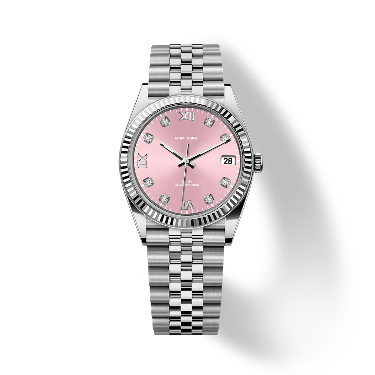 Diary Classic Diamond Watch - Light Pink Edition | Atomishine