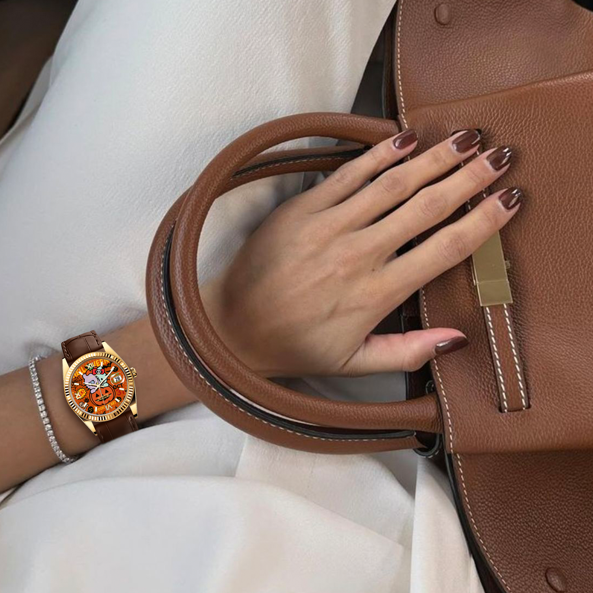 EONDATE CLASSIC LEATHER WATCH