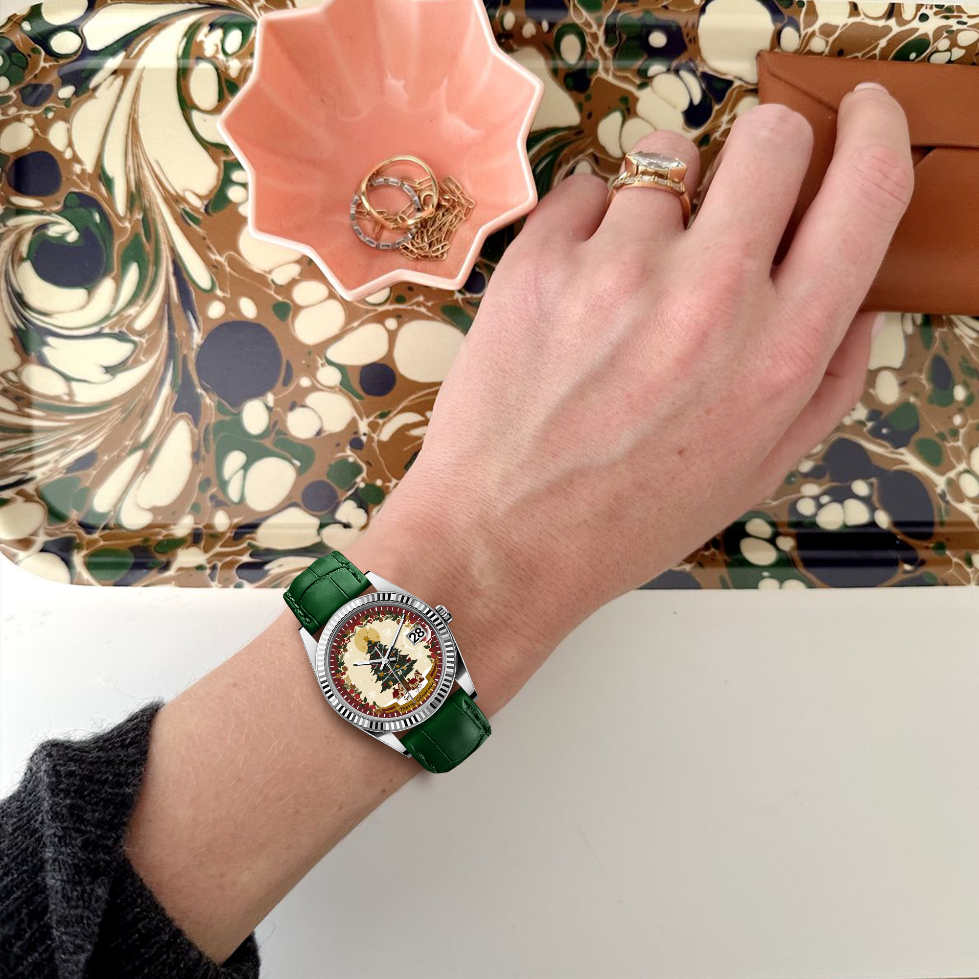 EONDATE CLASSIC LEATHER WATCH