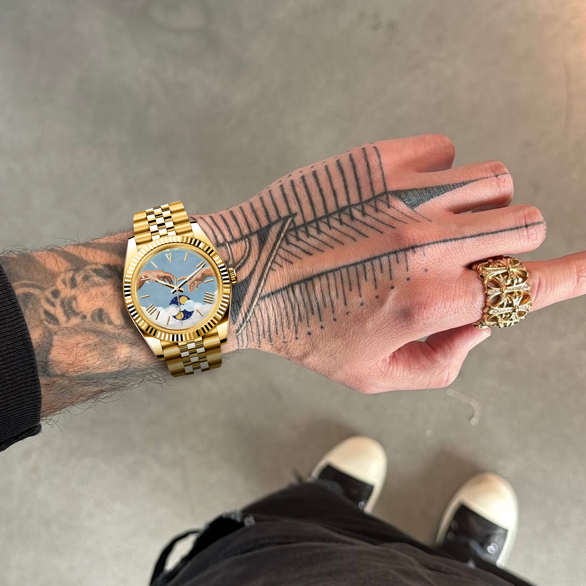 EONDATE MAXI MOON-PHASE WATCH
